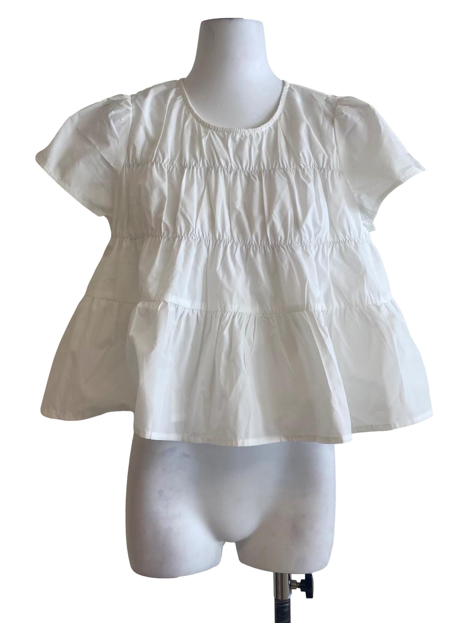 Off White Layered Blouse