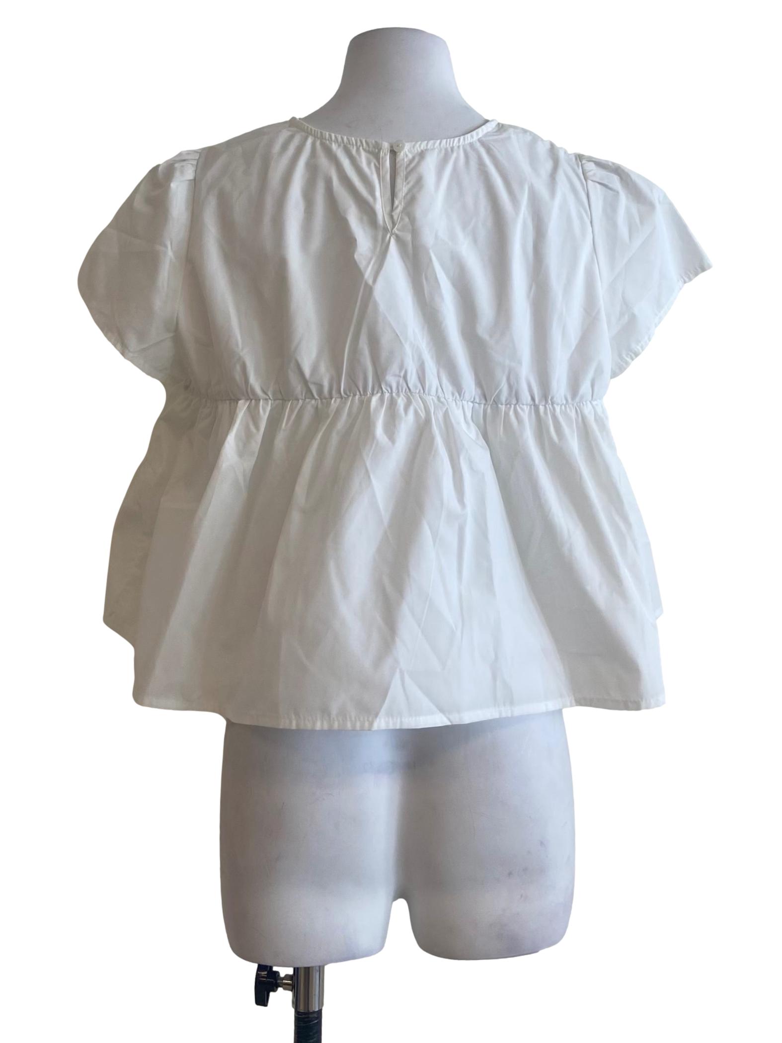 Off White Layered Blouse