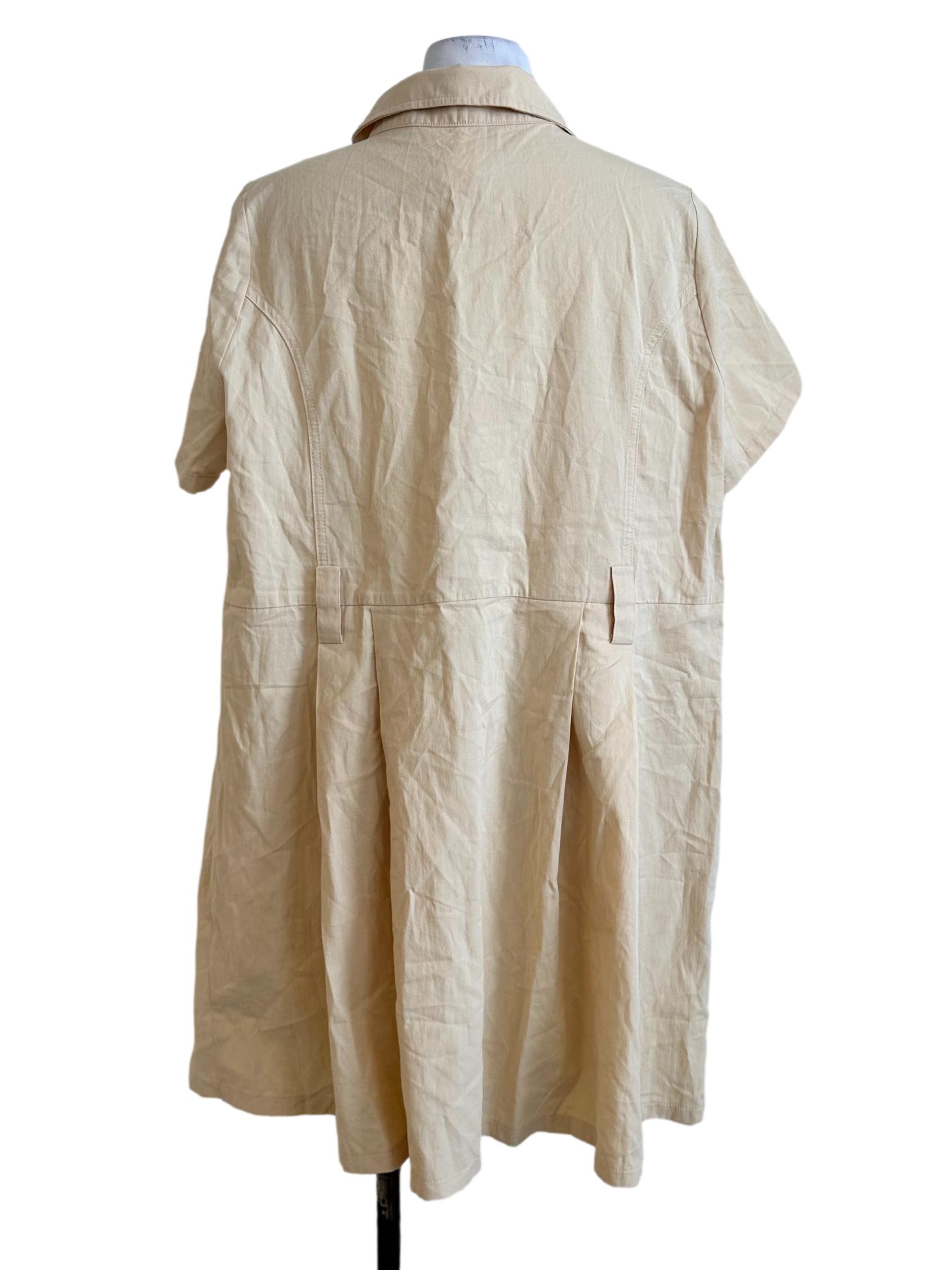 Shortbread Beige Collar Dress