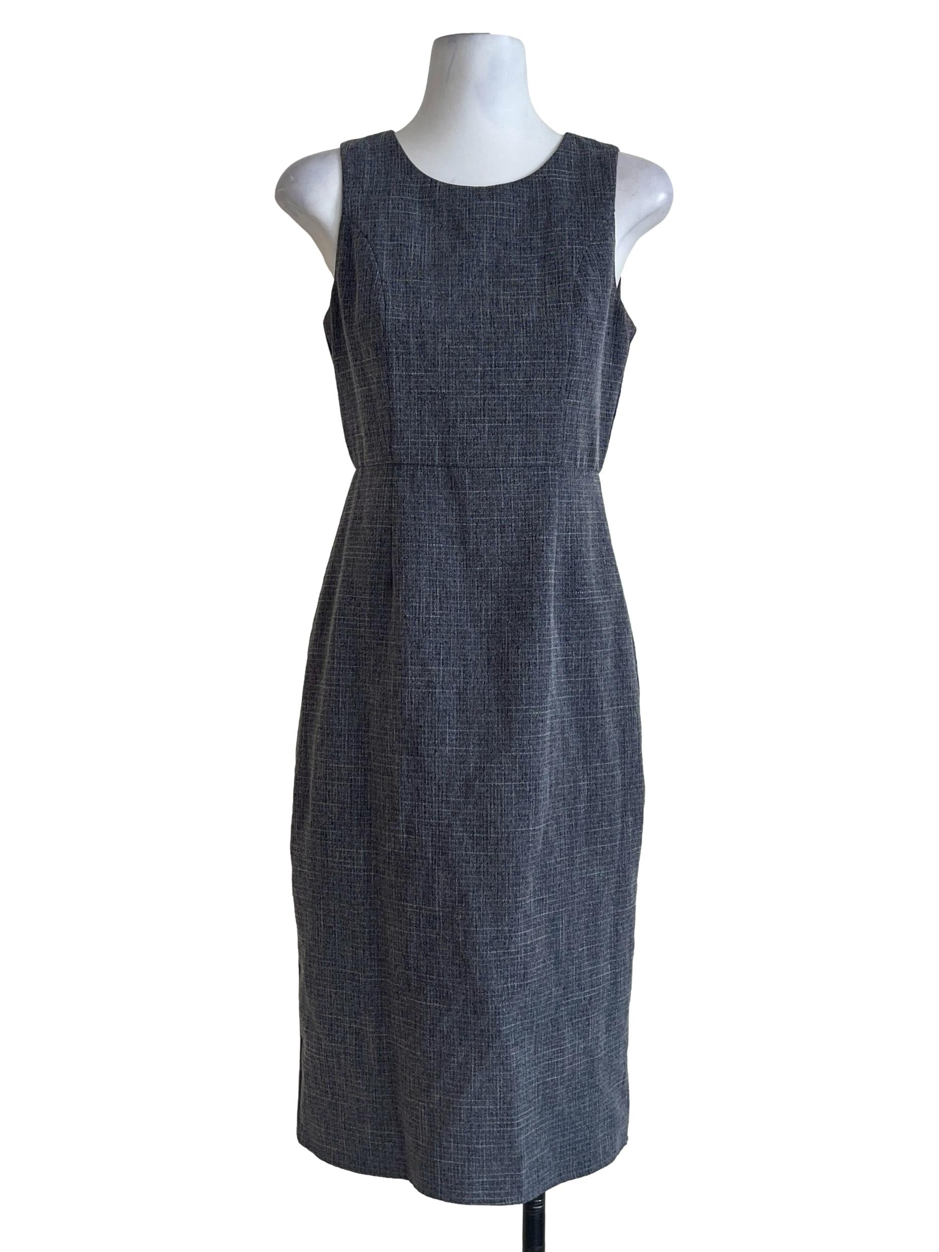 Iron Grey Halter Shift Dress