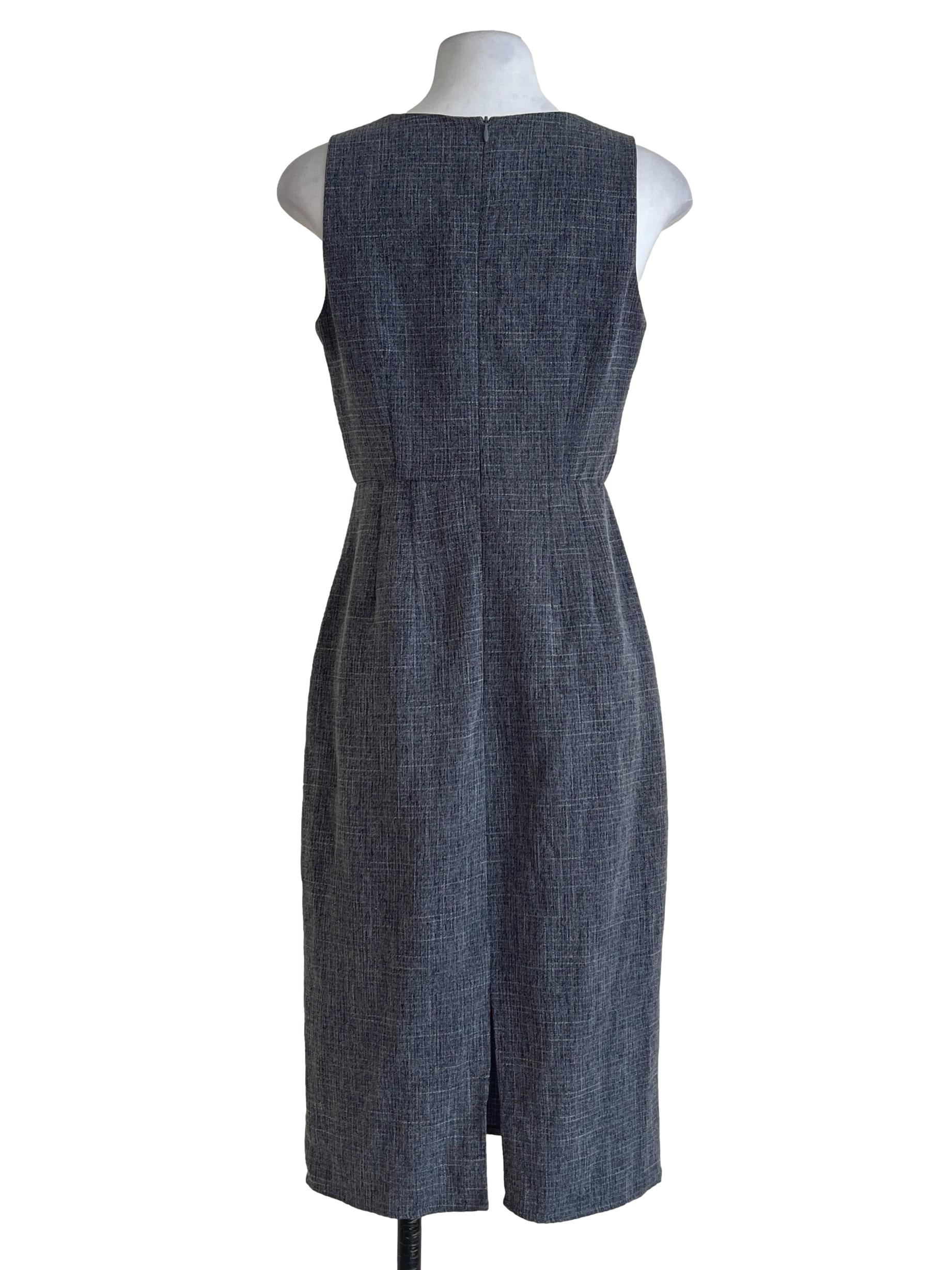 Iron Grey Halter Shift Dress