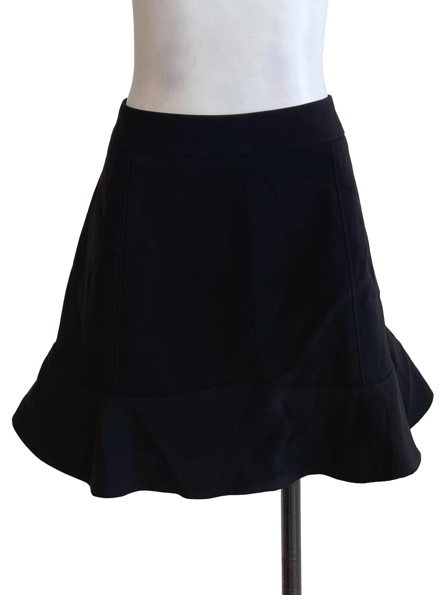 Black Flounce Skirt