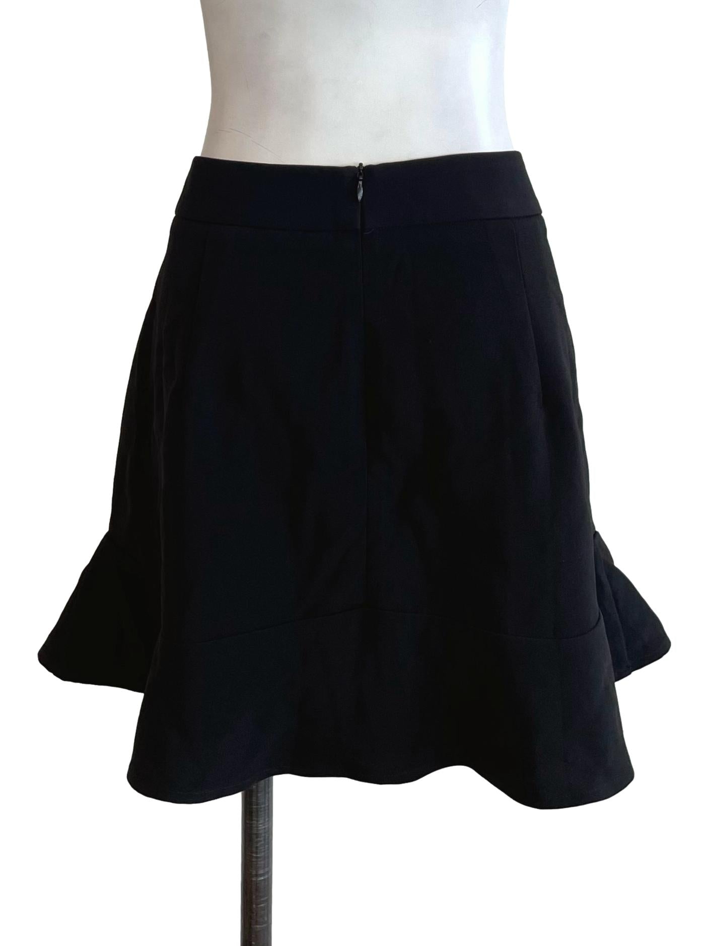 Black Flounce Skirt