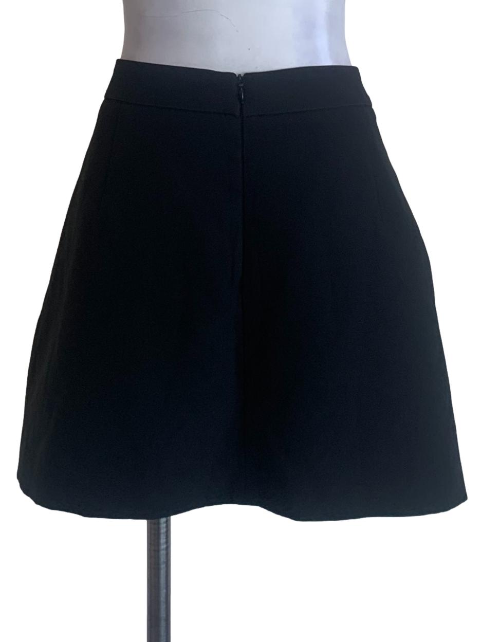 Black Wrap Skort