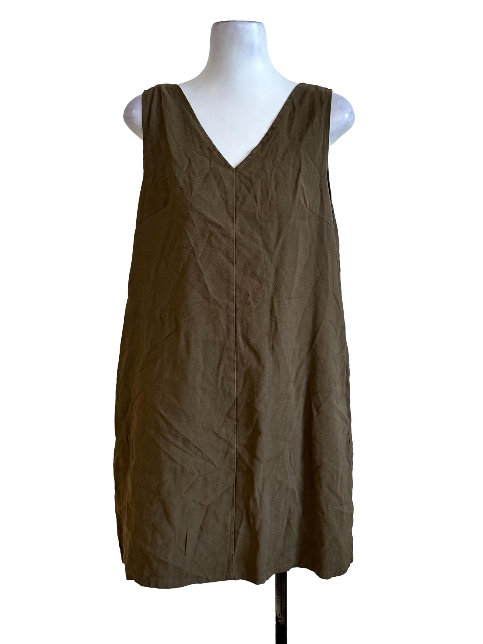 Moss Green Mini Dress