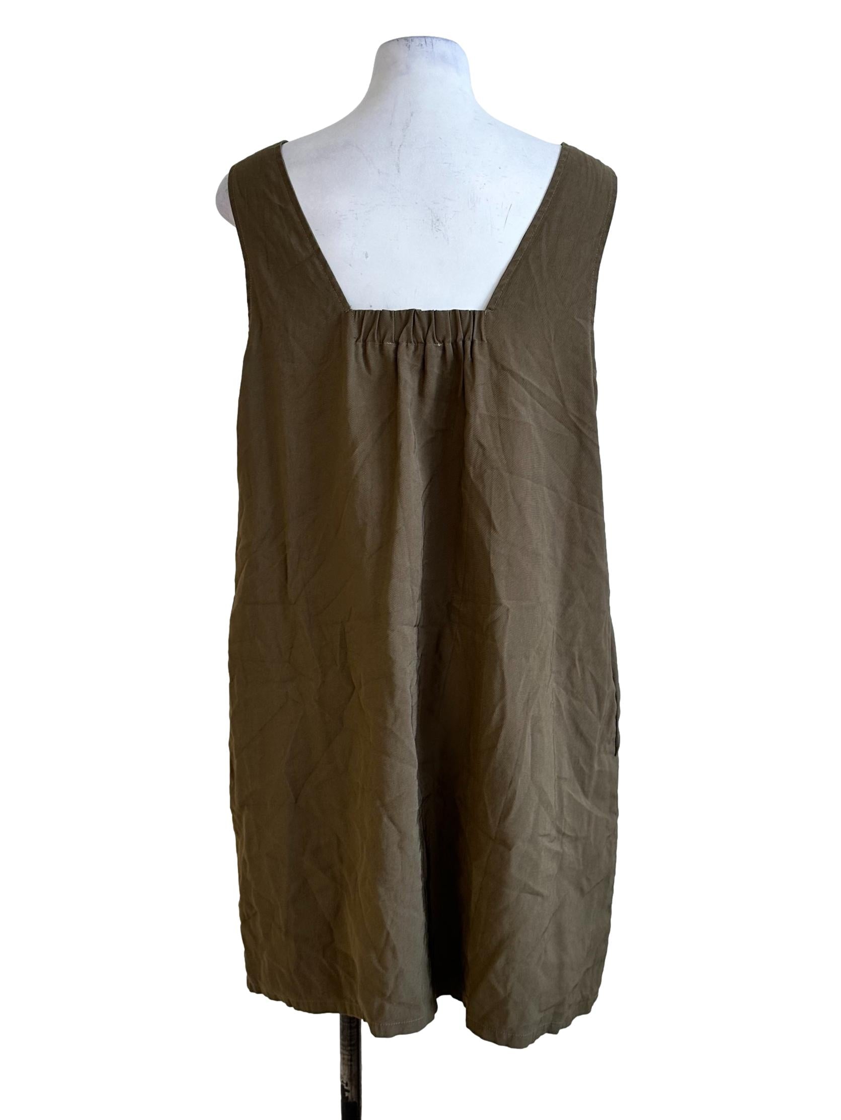 Moss Green Mini Dress