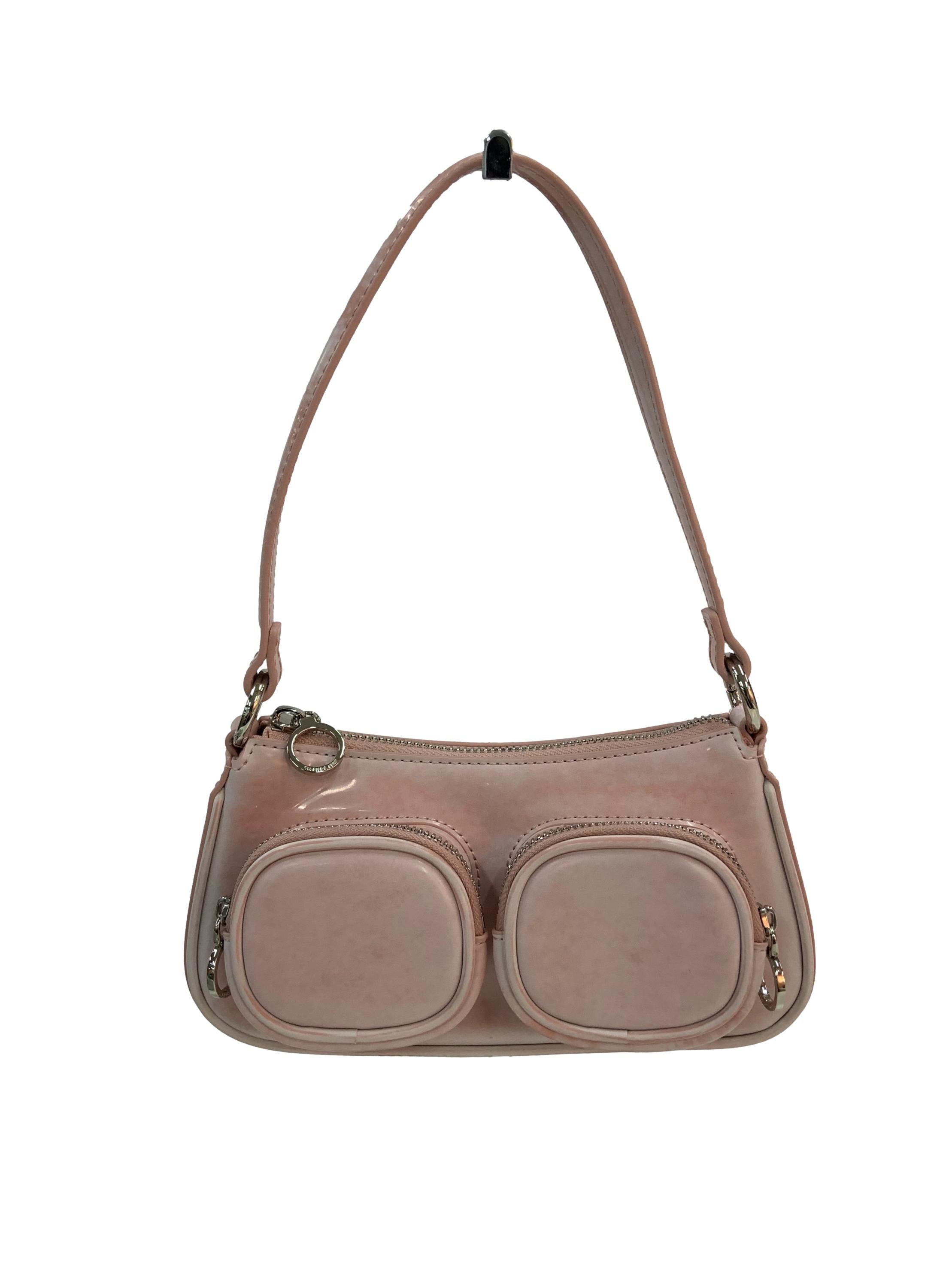 Dusty Pink Baguette Bag