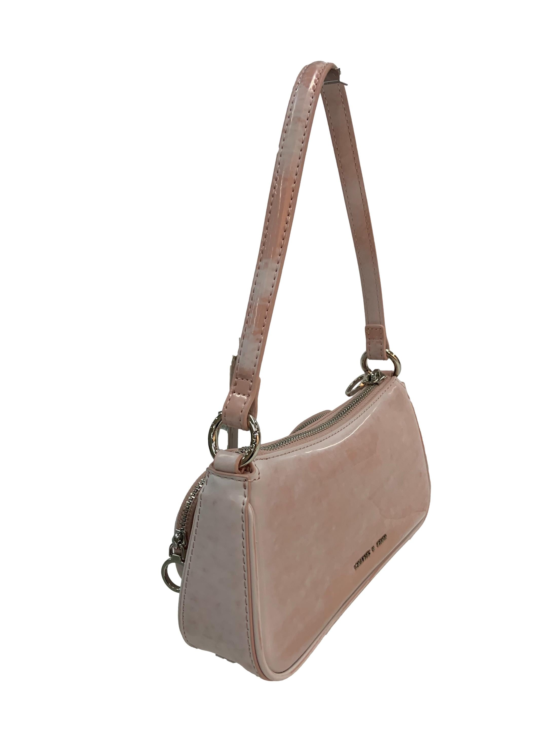 Dusty Pink Baguette Bag