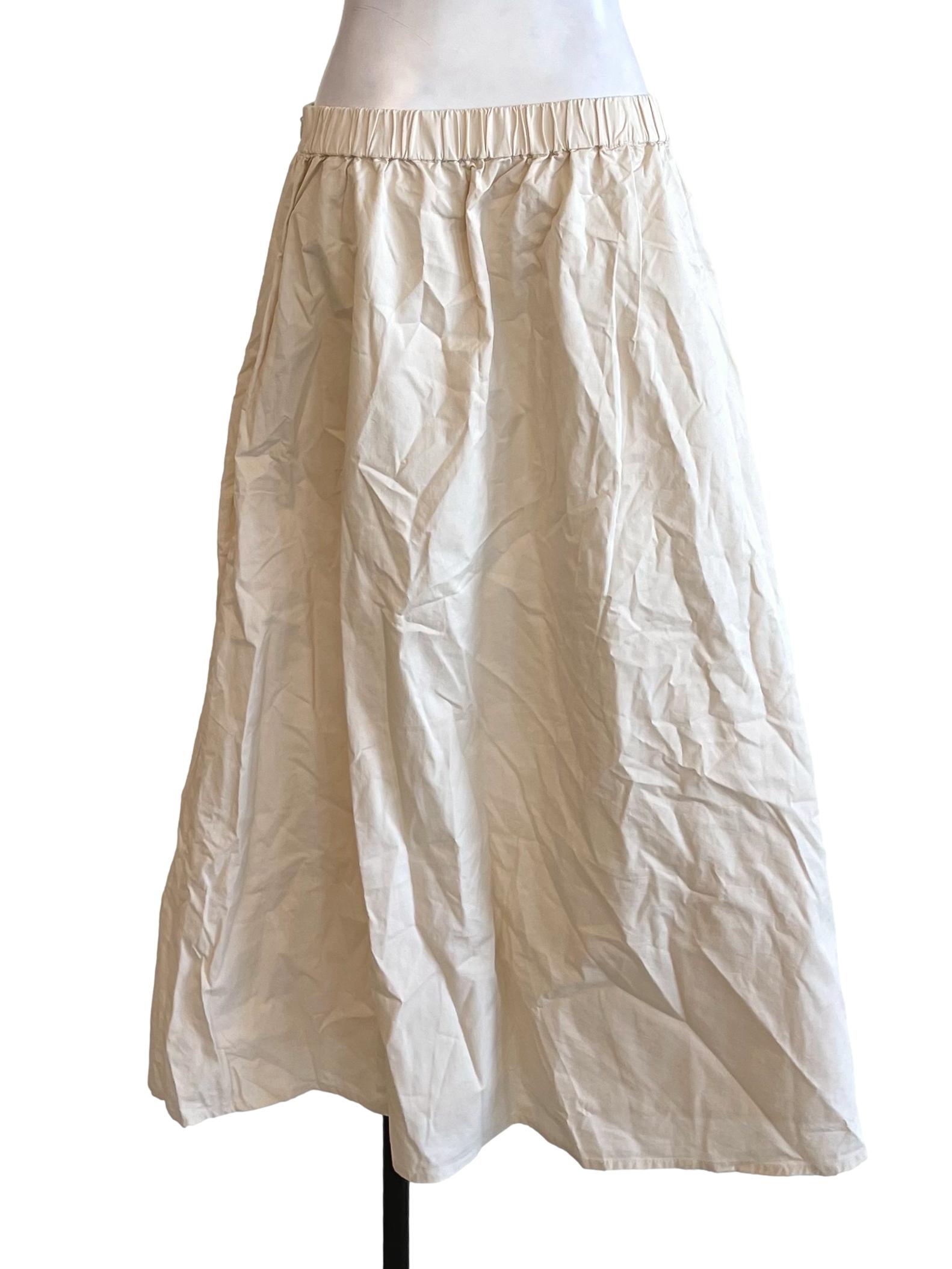 Ivory Basic Bouffant Skirt