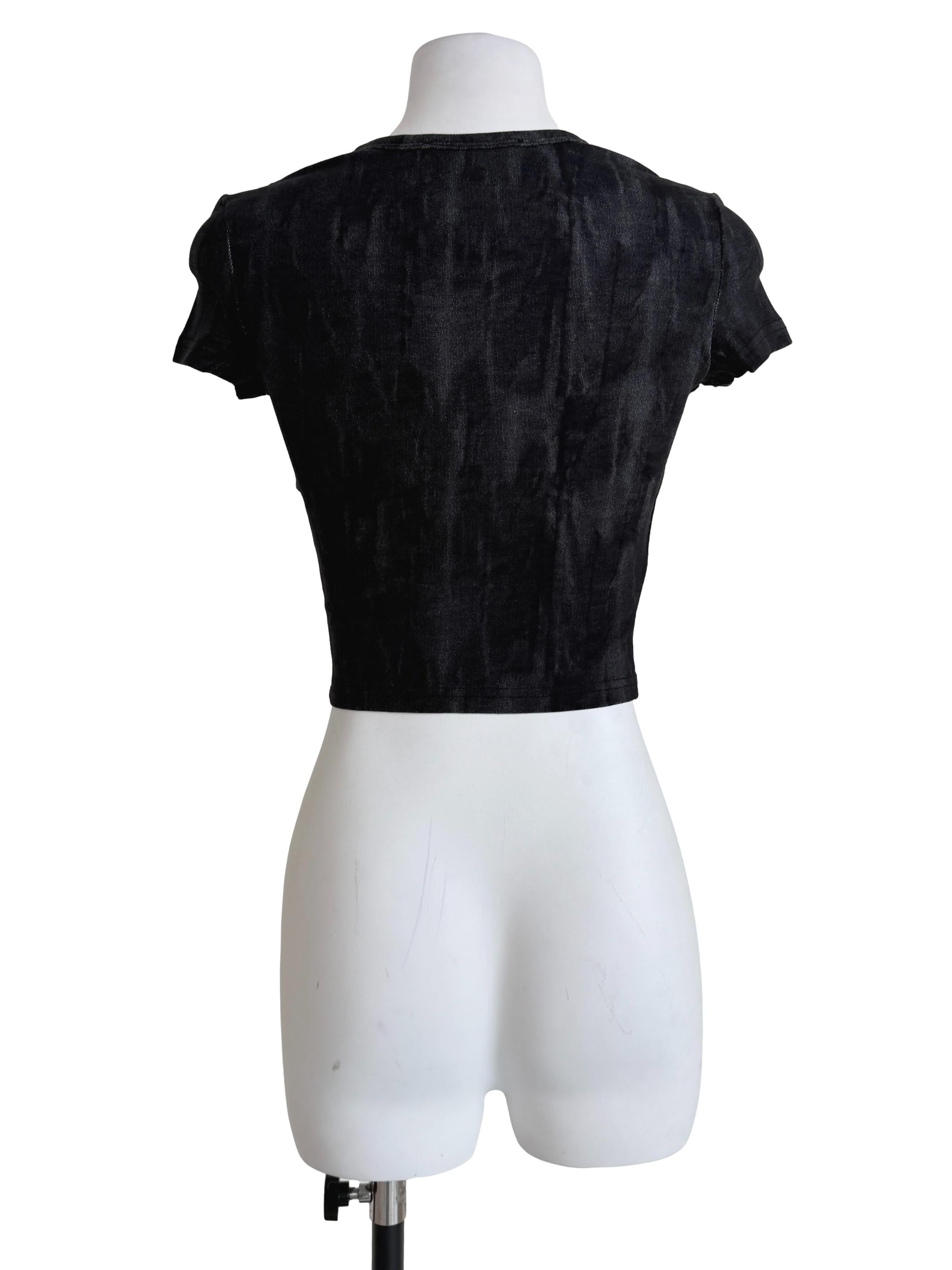 Black Rhianna Baby Tee