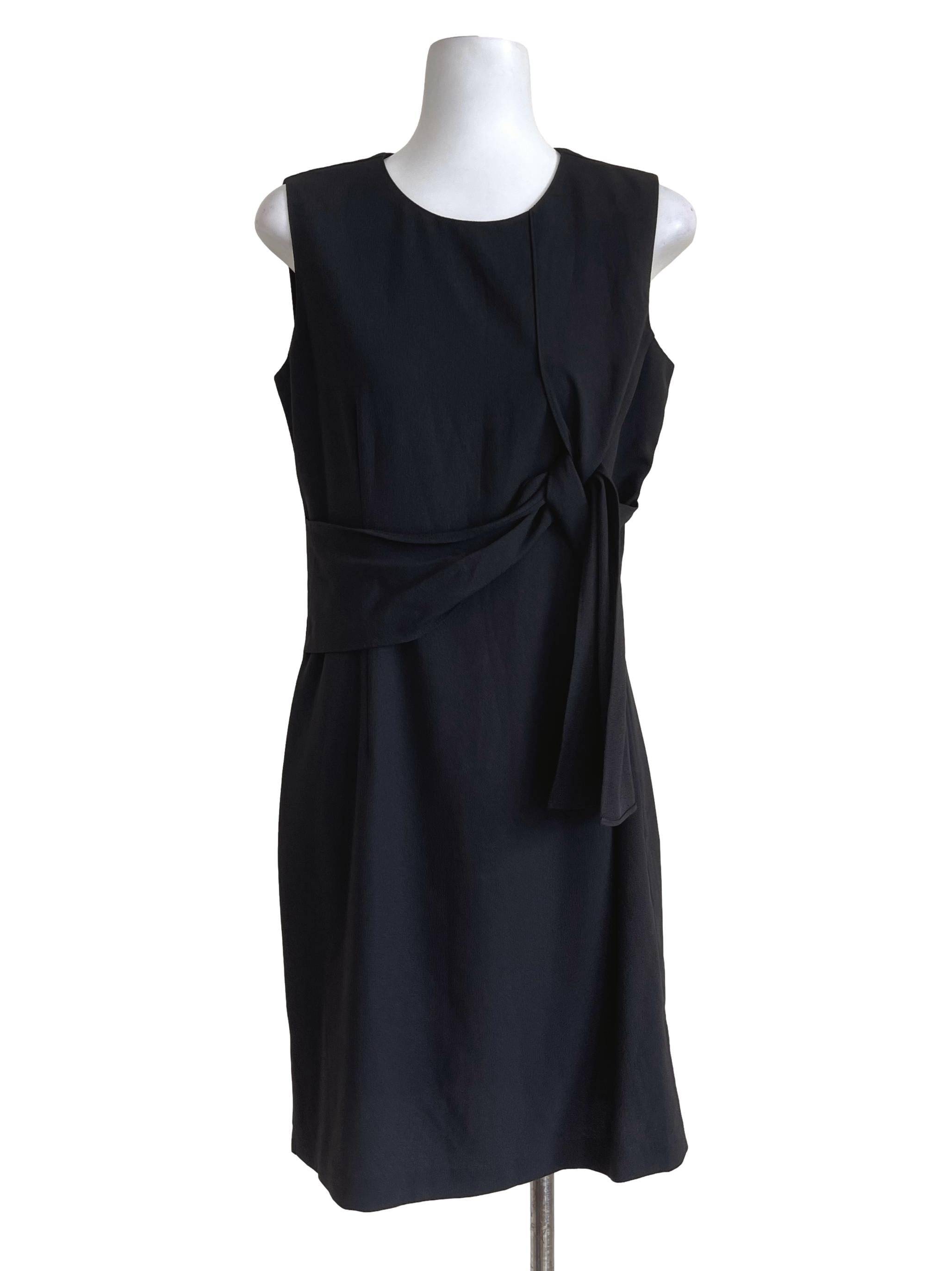 Black Front Tie Dress