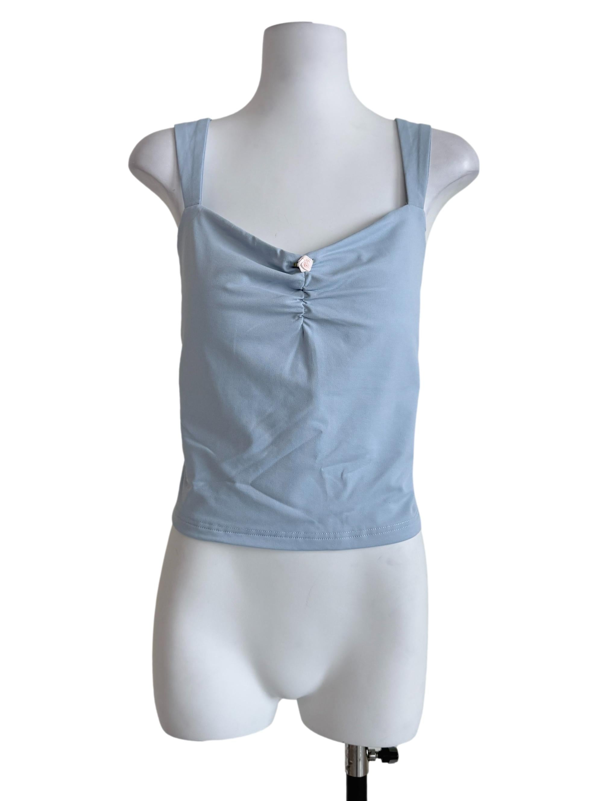 Blue Lia Ruch Front Padded Top