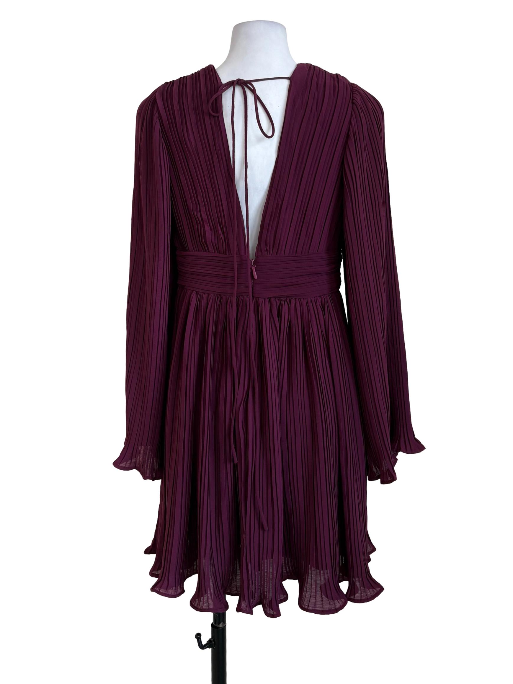 Plum Pleated Sundress