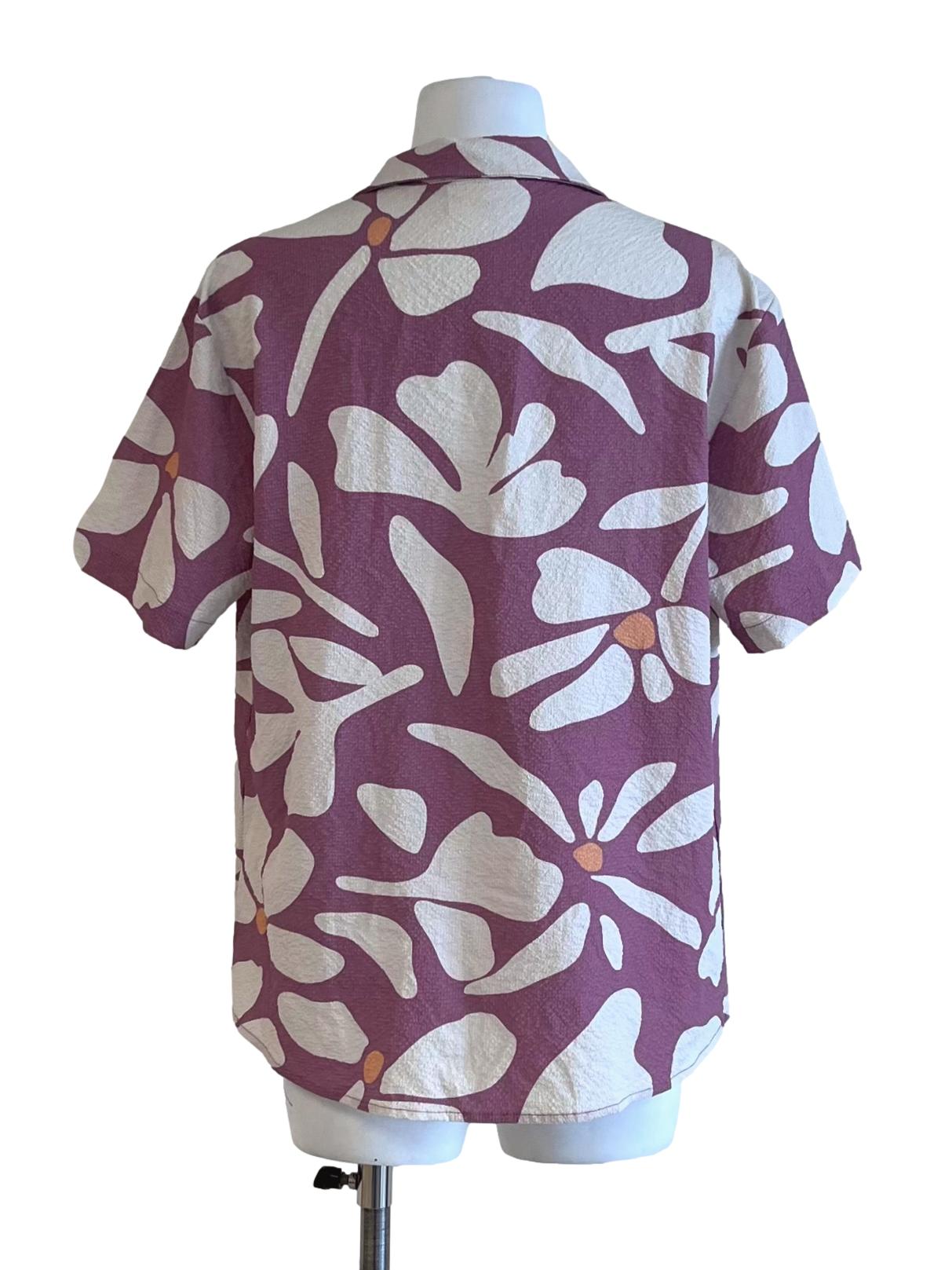 Bubblegum Pink Floral Abstract Shirt