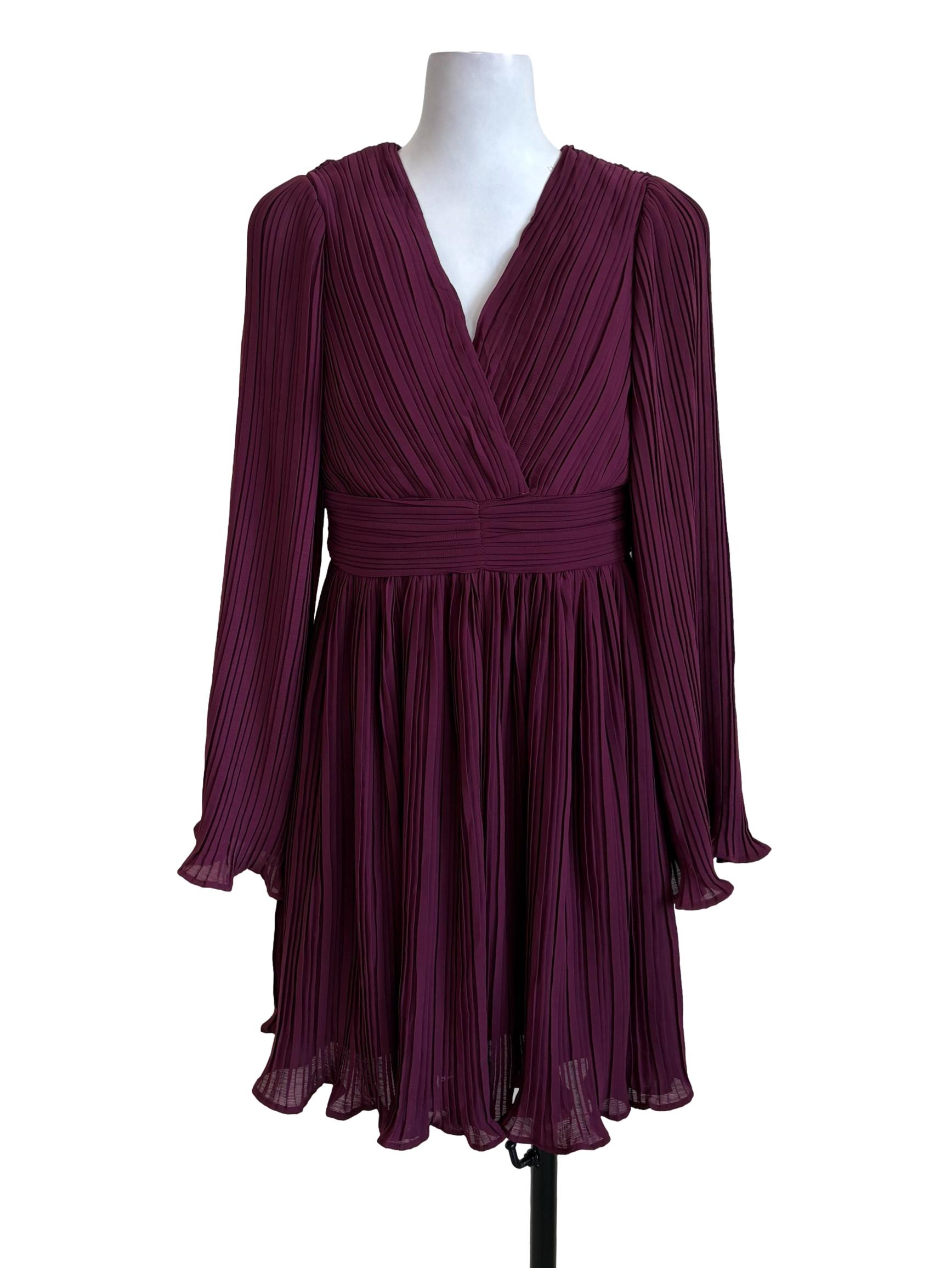 Plum Pleated Sundress