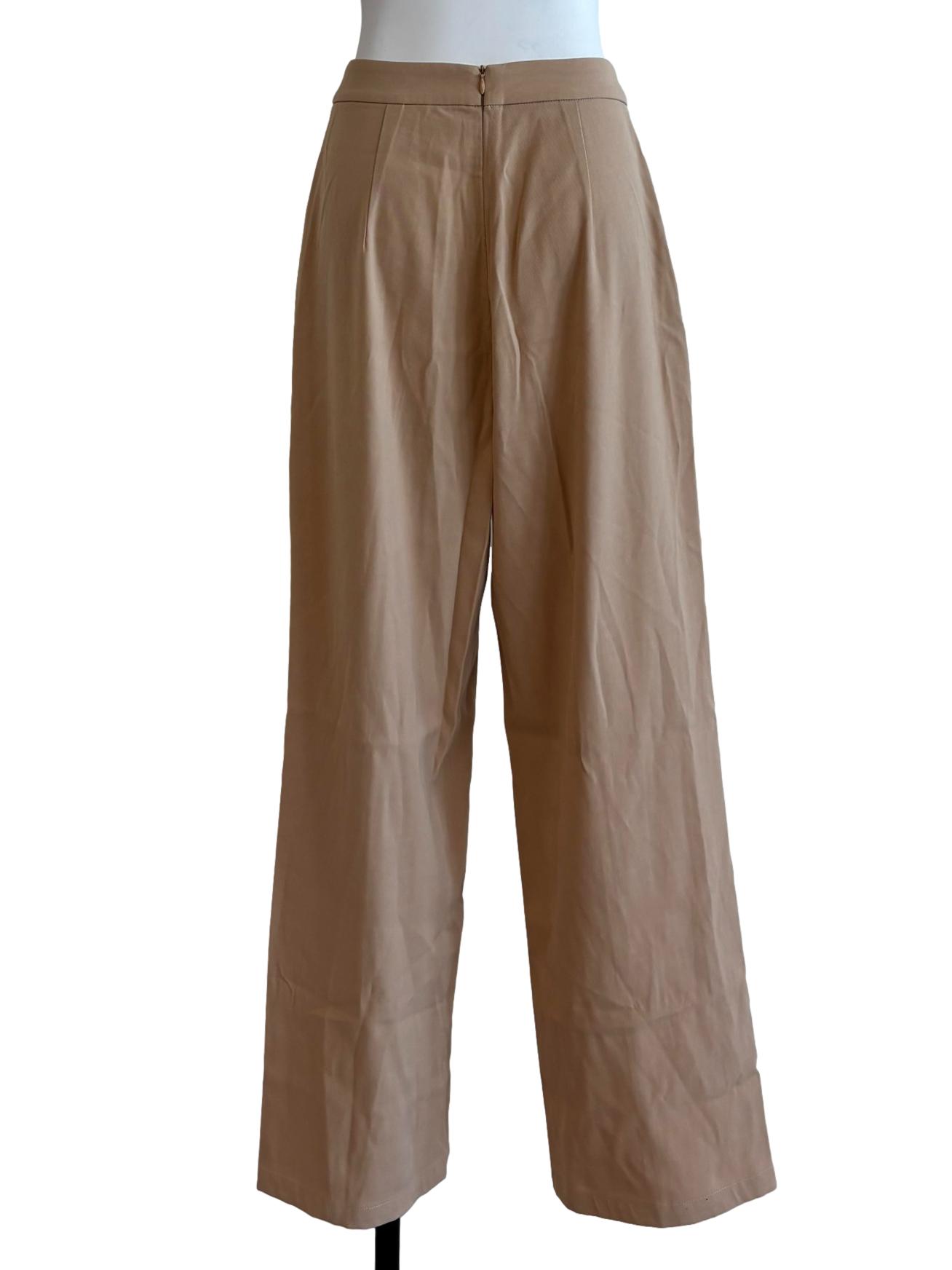 Wheat Straight Cut Pants