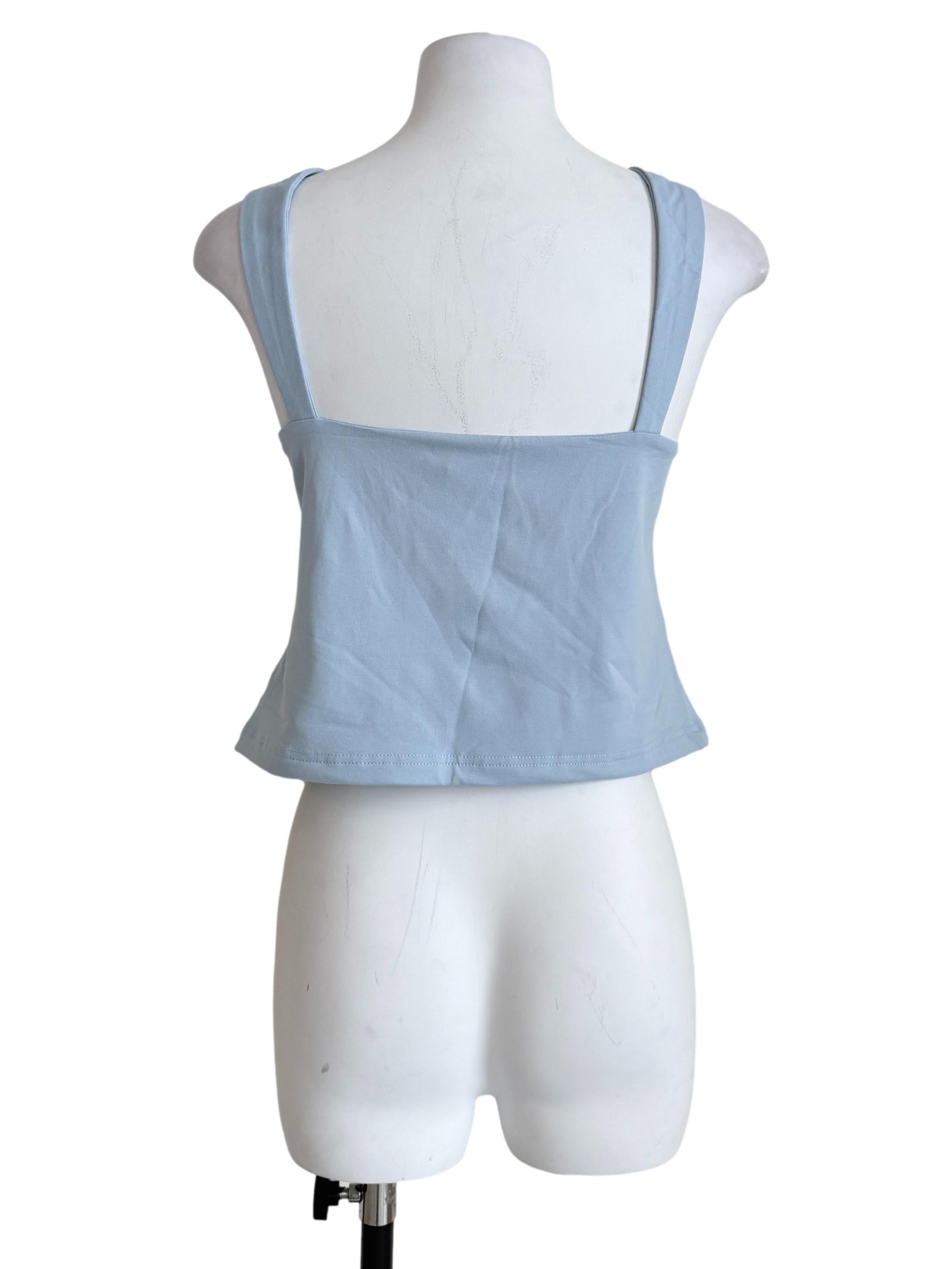 Blue Lia Ruch Front Padded Top