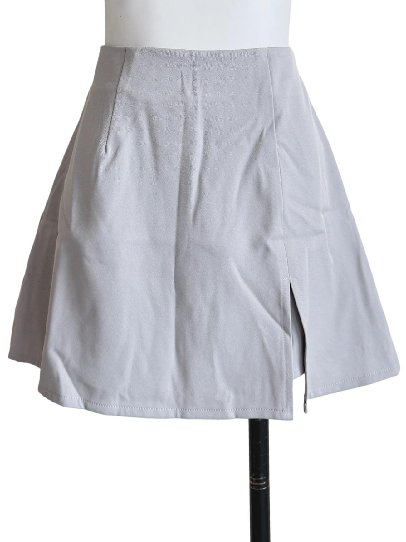 Grey Jasper Slit Side Skorts
