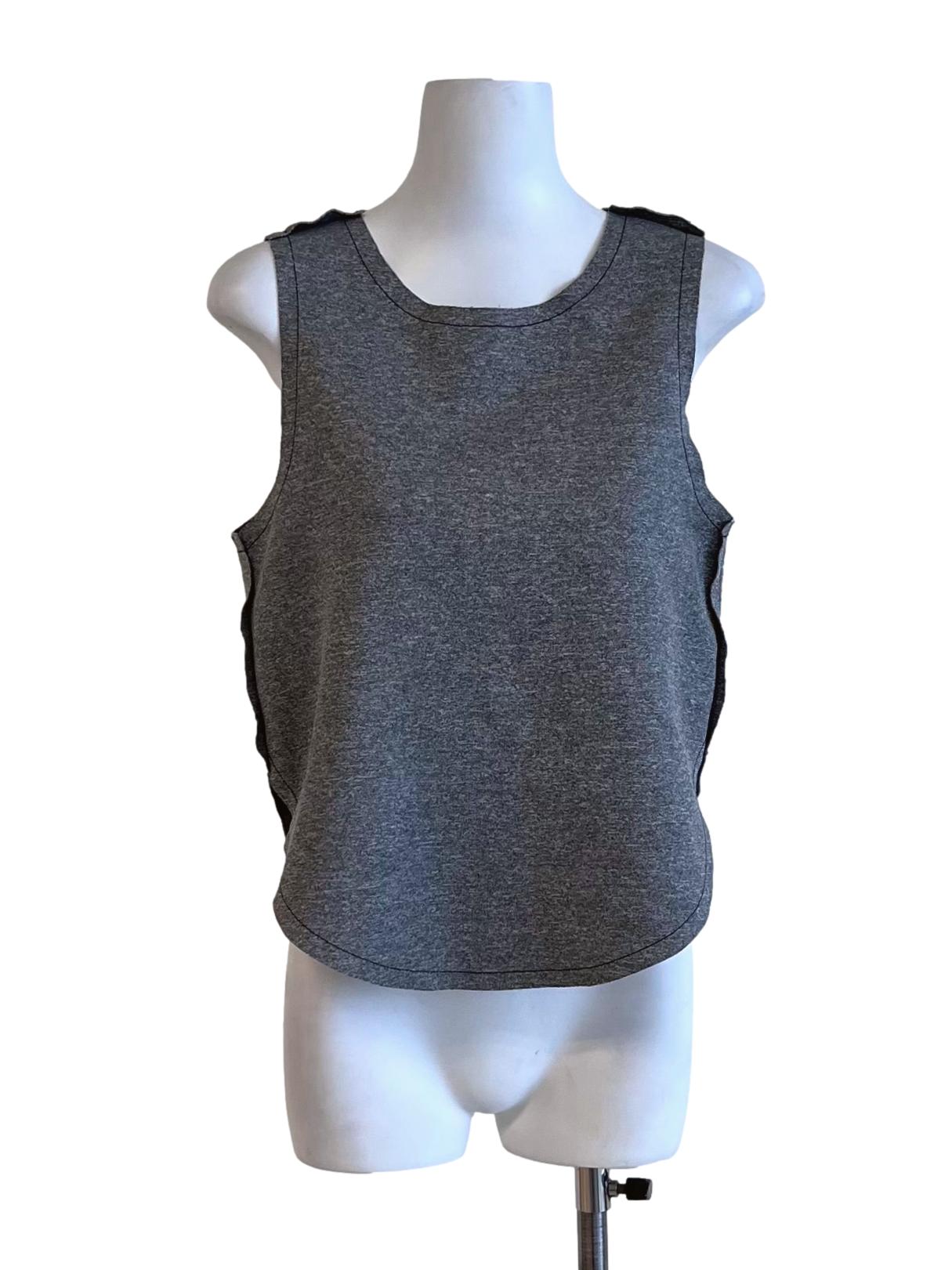 Graphite Plain Sleeveless Top
