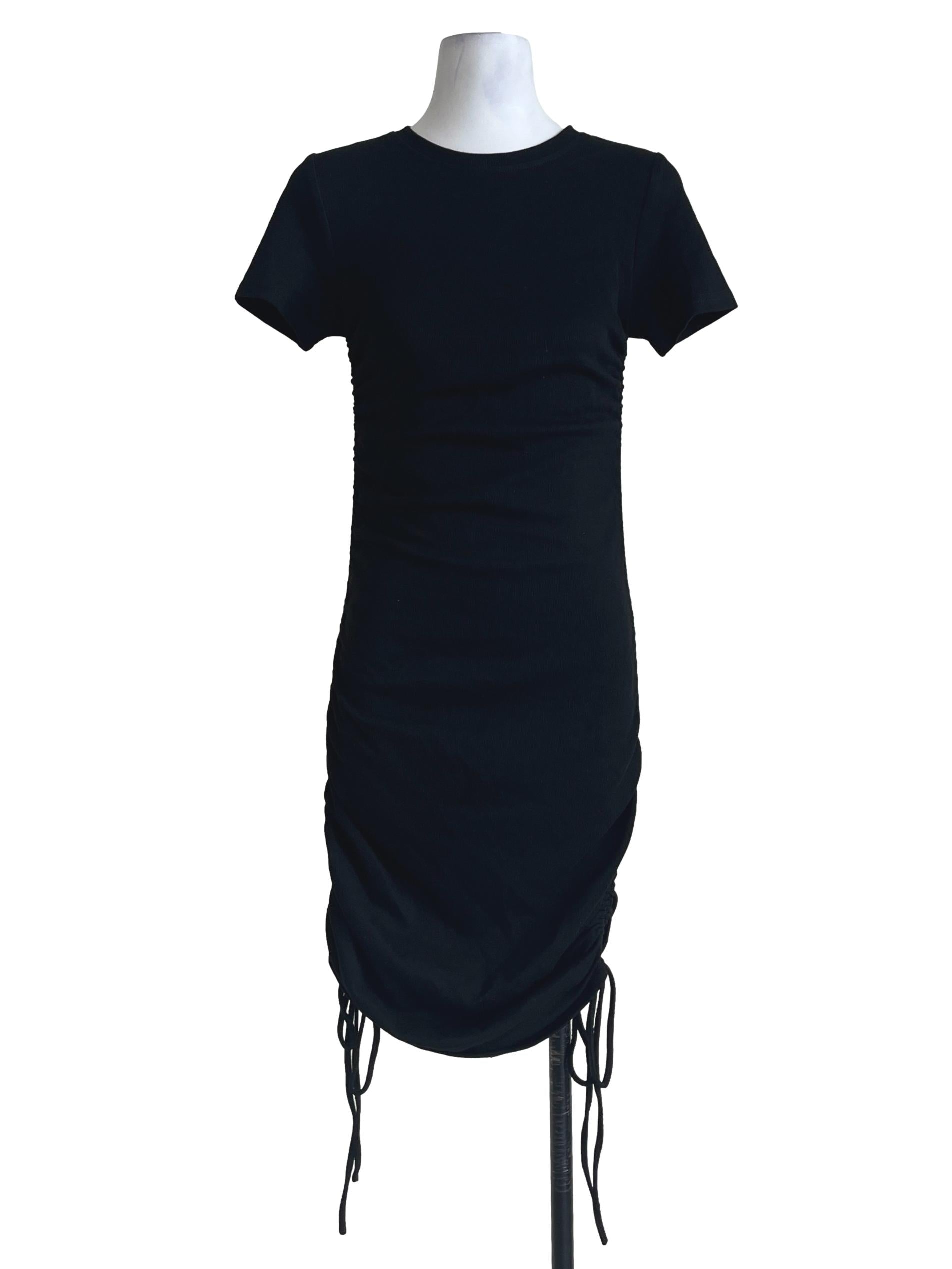 Jade Black Halter Short Sleeve Bodycon Dress