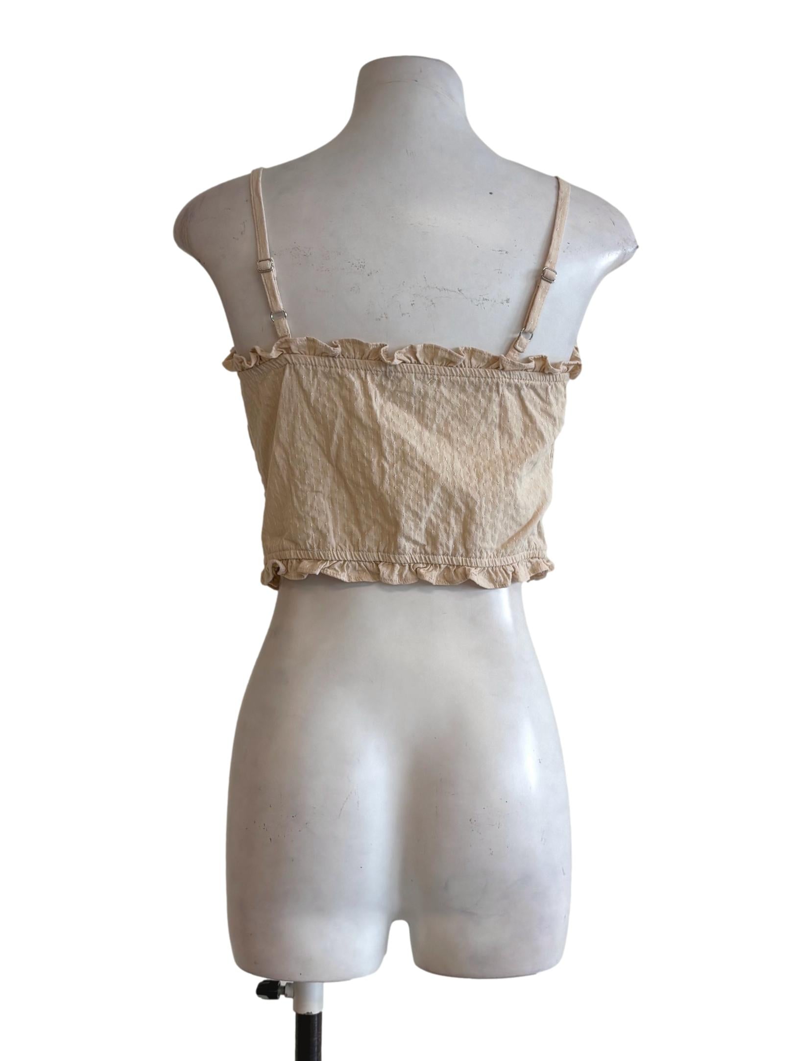 Champagne Cream Smocked Camisole