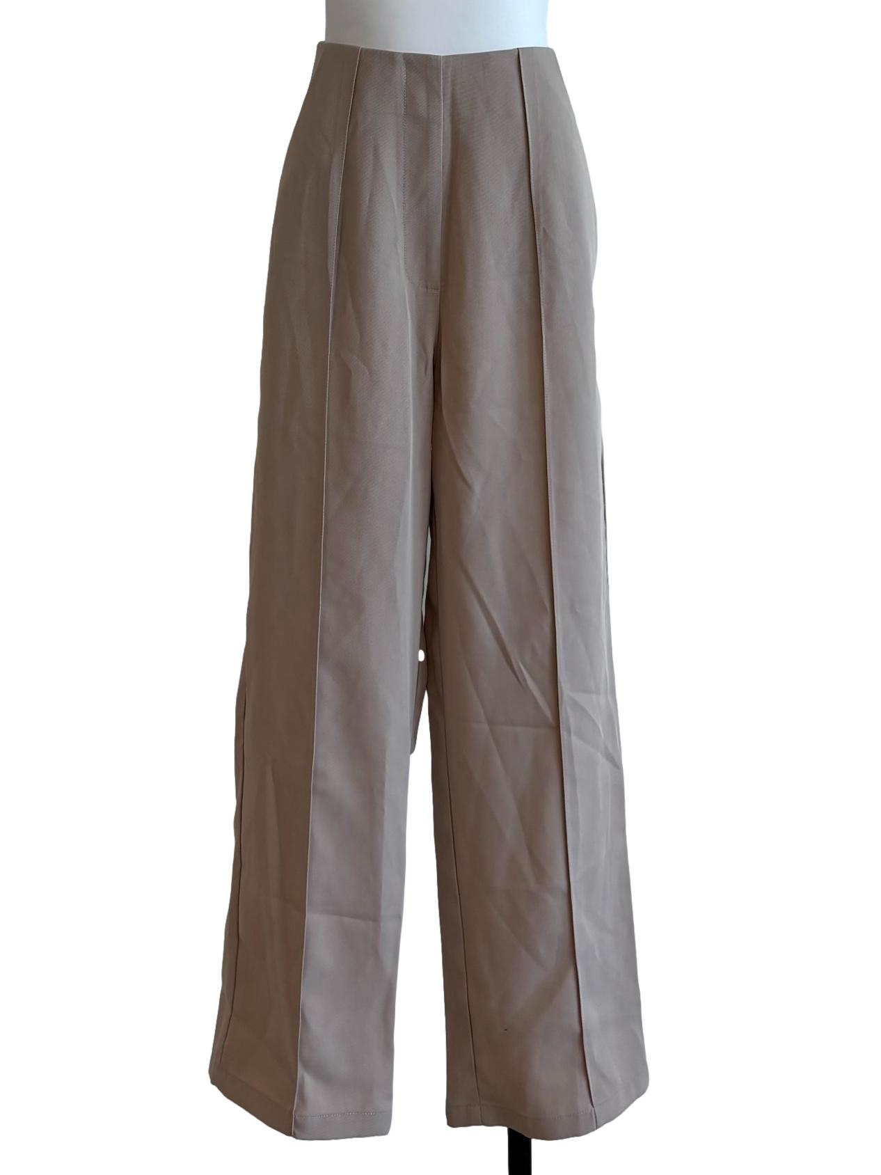Soapstone Herringbone Straight Pants