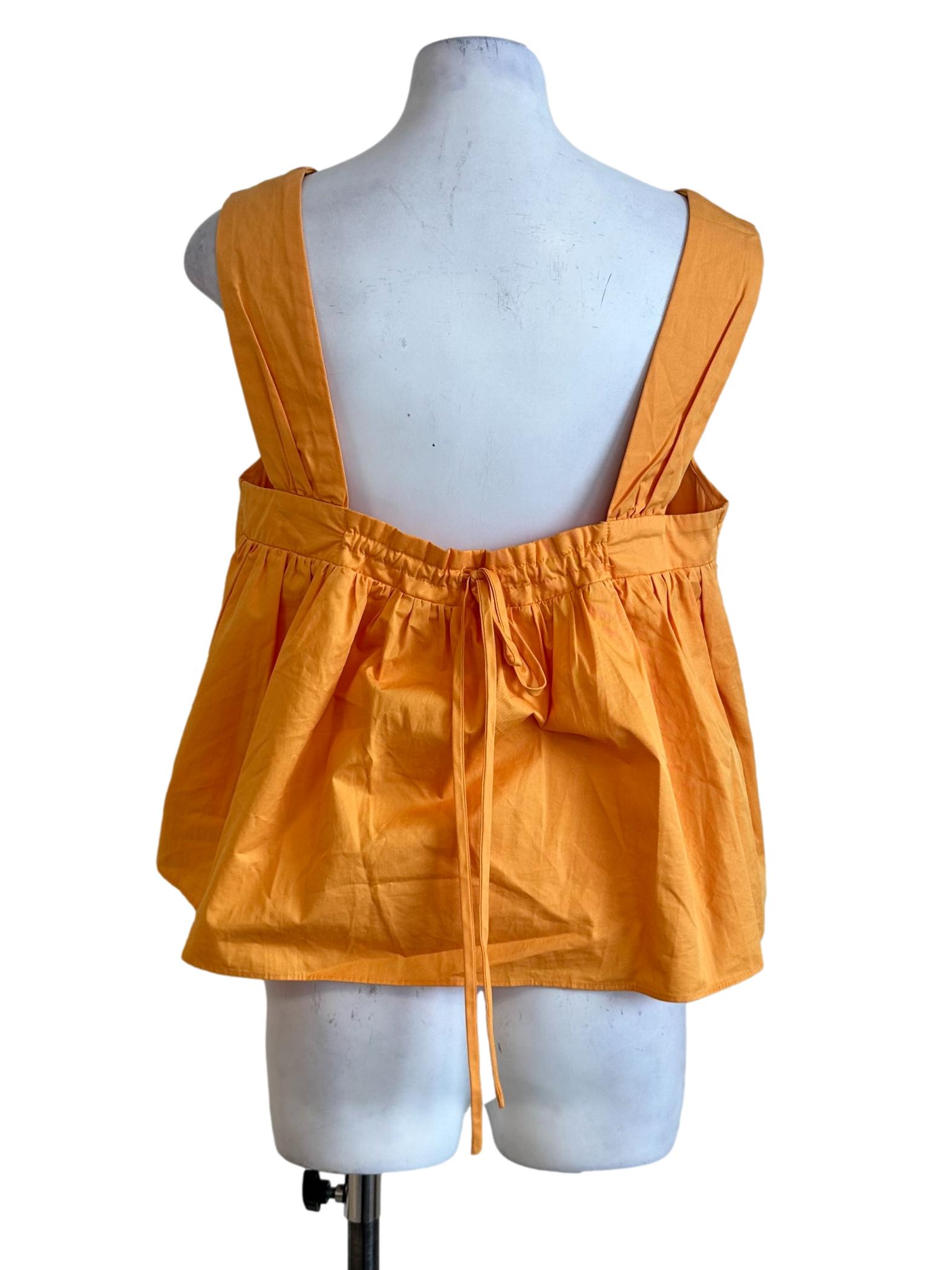 Honey Orange Sleeveless Top