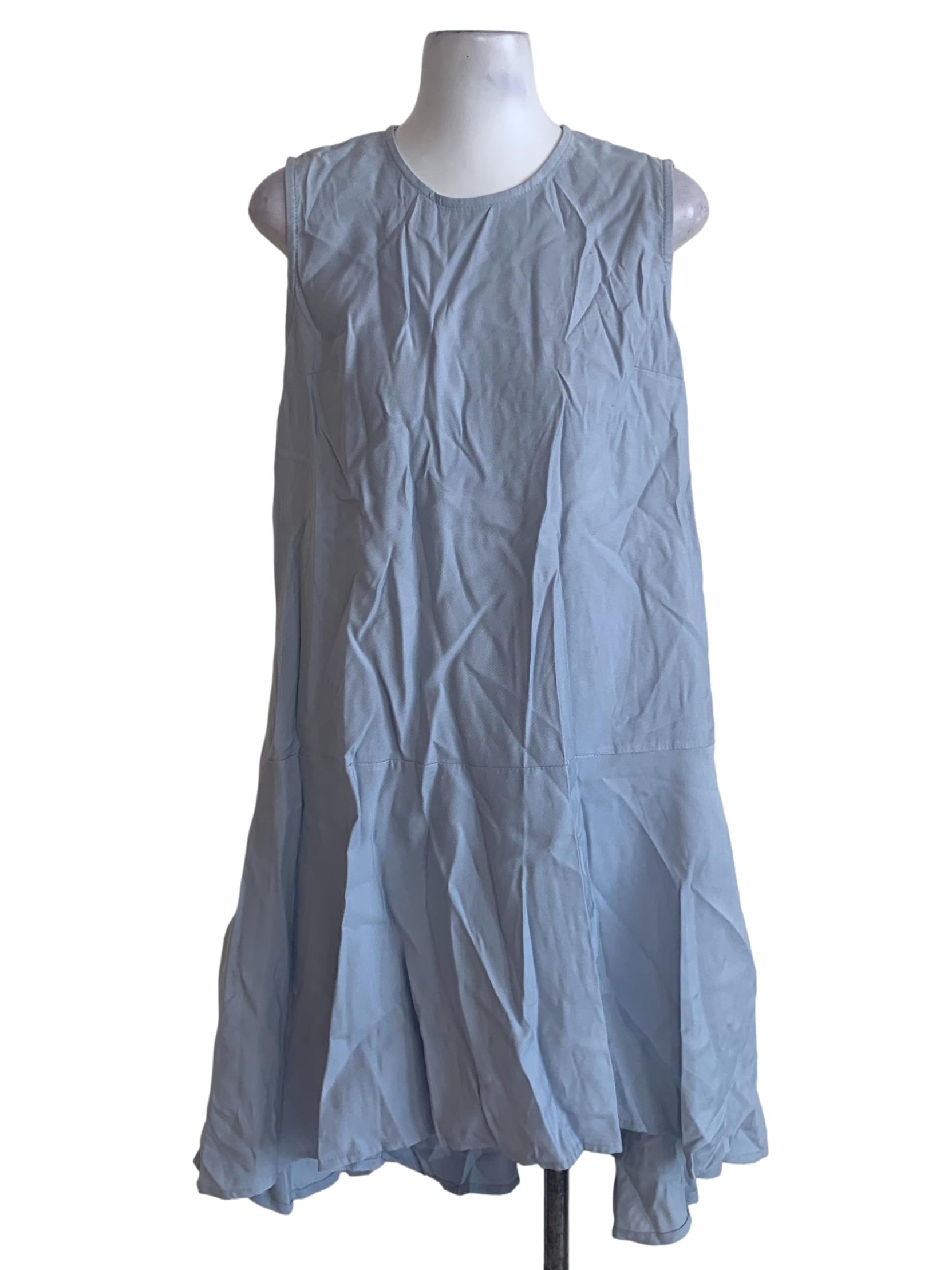 Stone Blue Trapezoid Dress