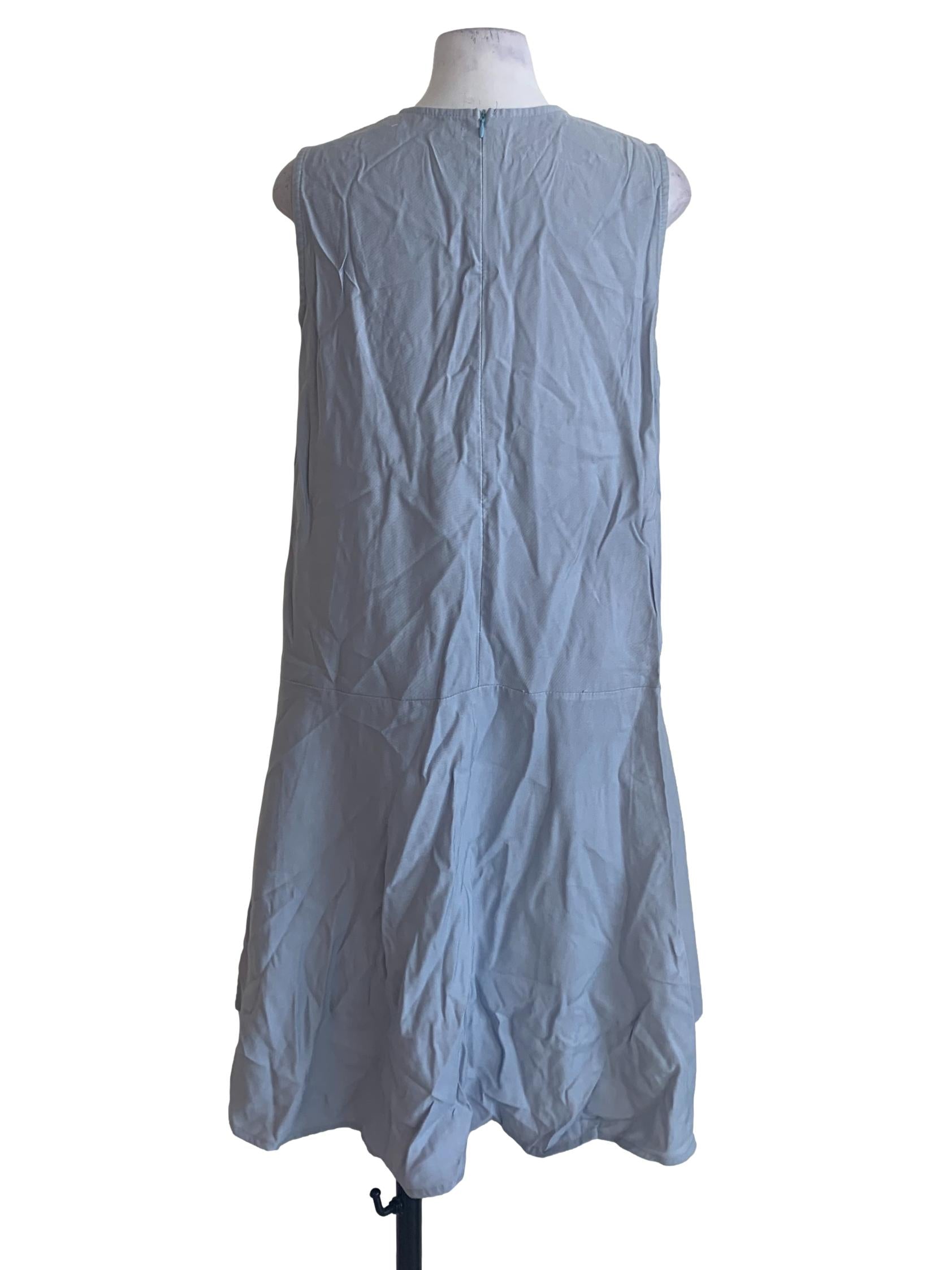 Stone Blue Trapezoid Dress