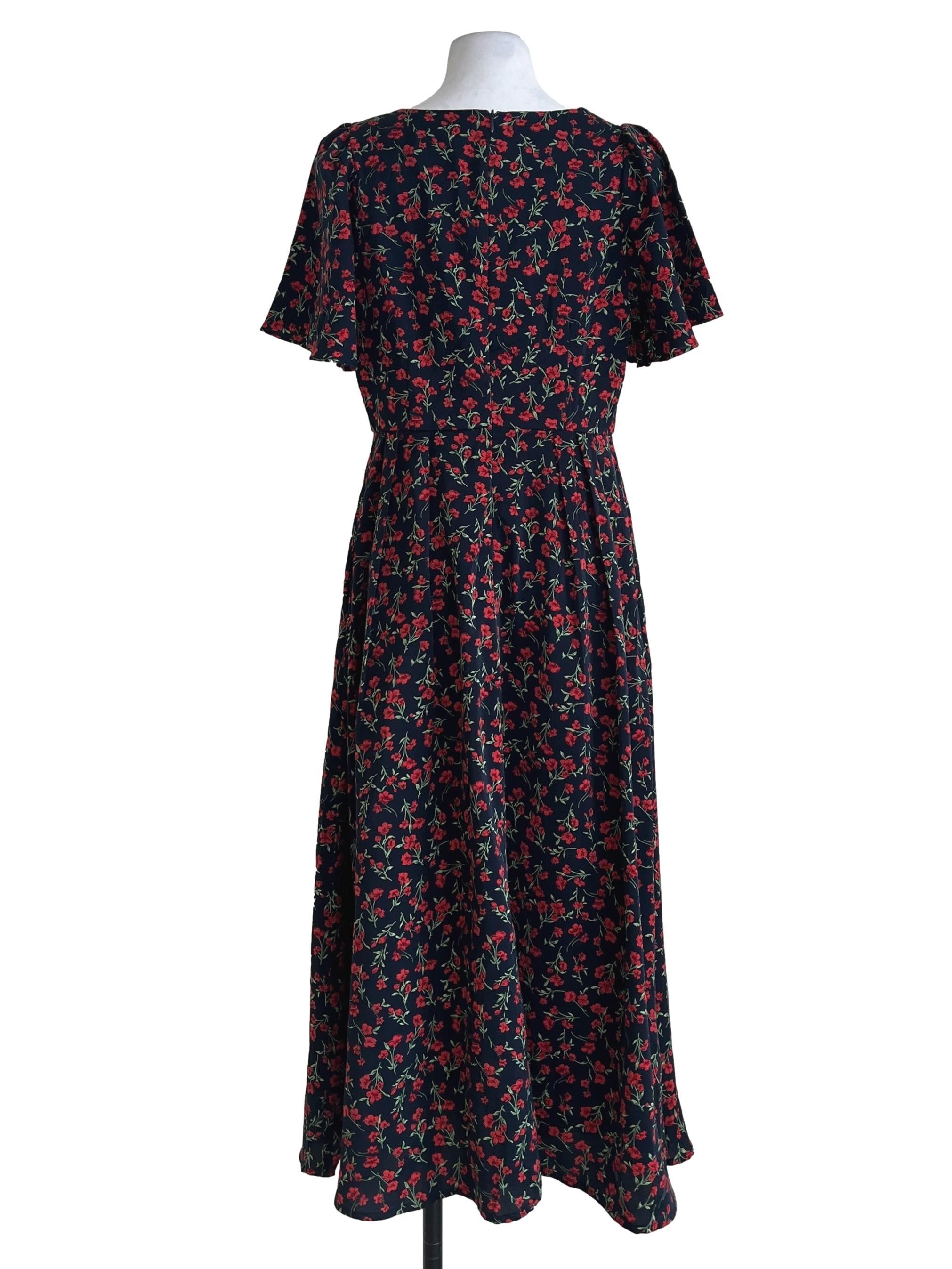 Pitch Black Square Maxi Dress