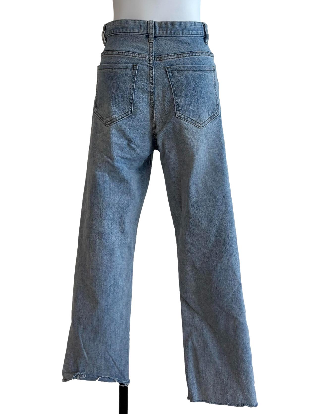Washed Blue Slim Fit Jeans