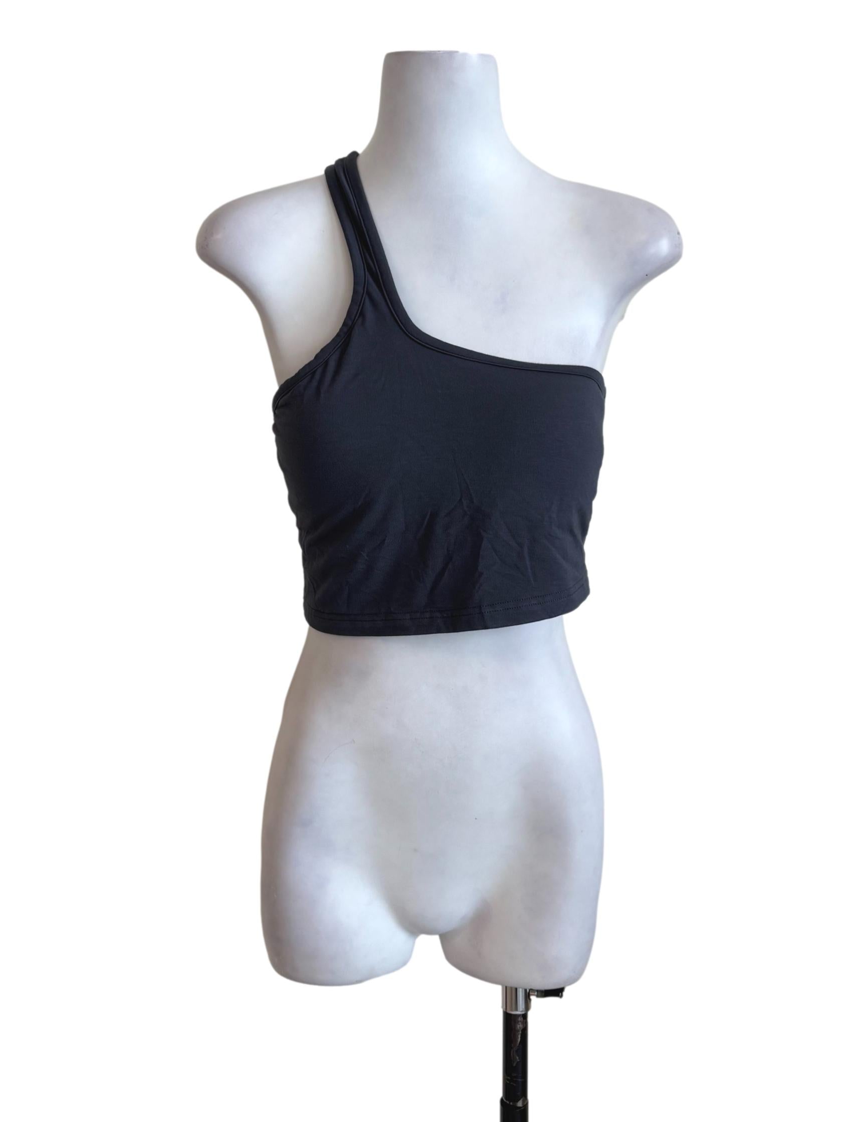 Spruce Blue Off Shoulder Crop Top YHF