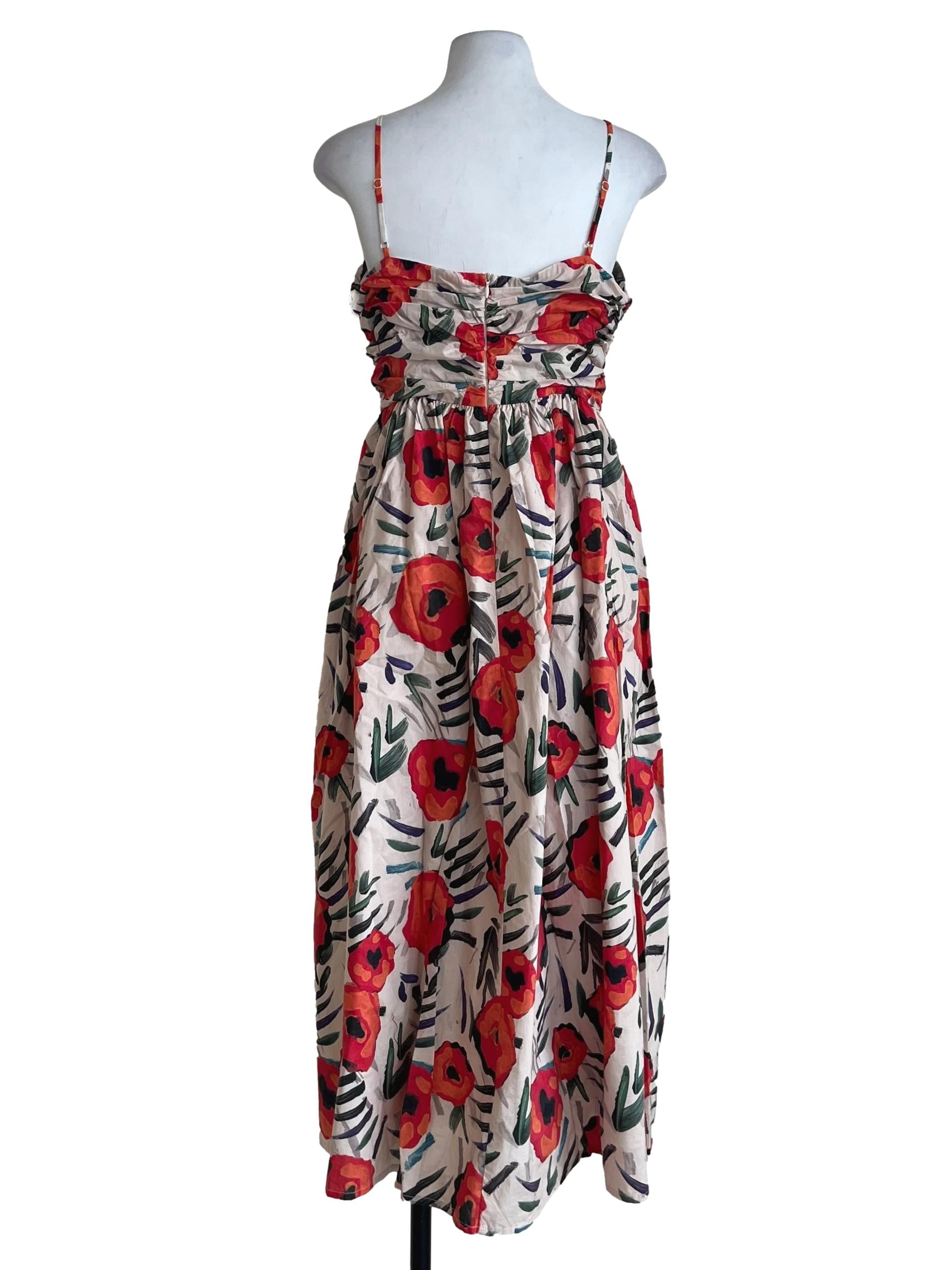 Brick Orange Straight Across A-Line Dress