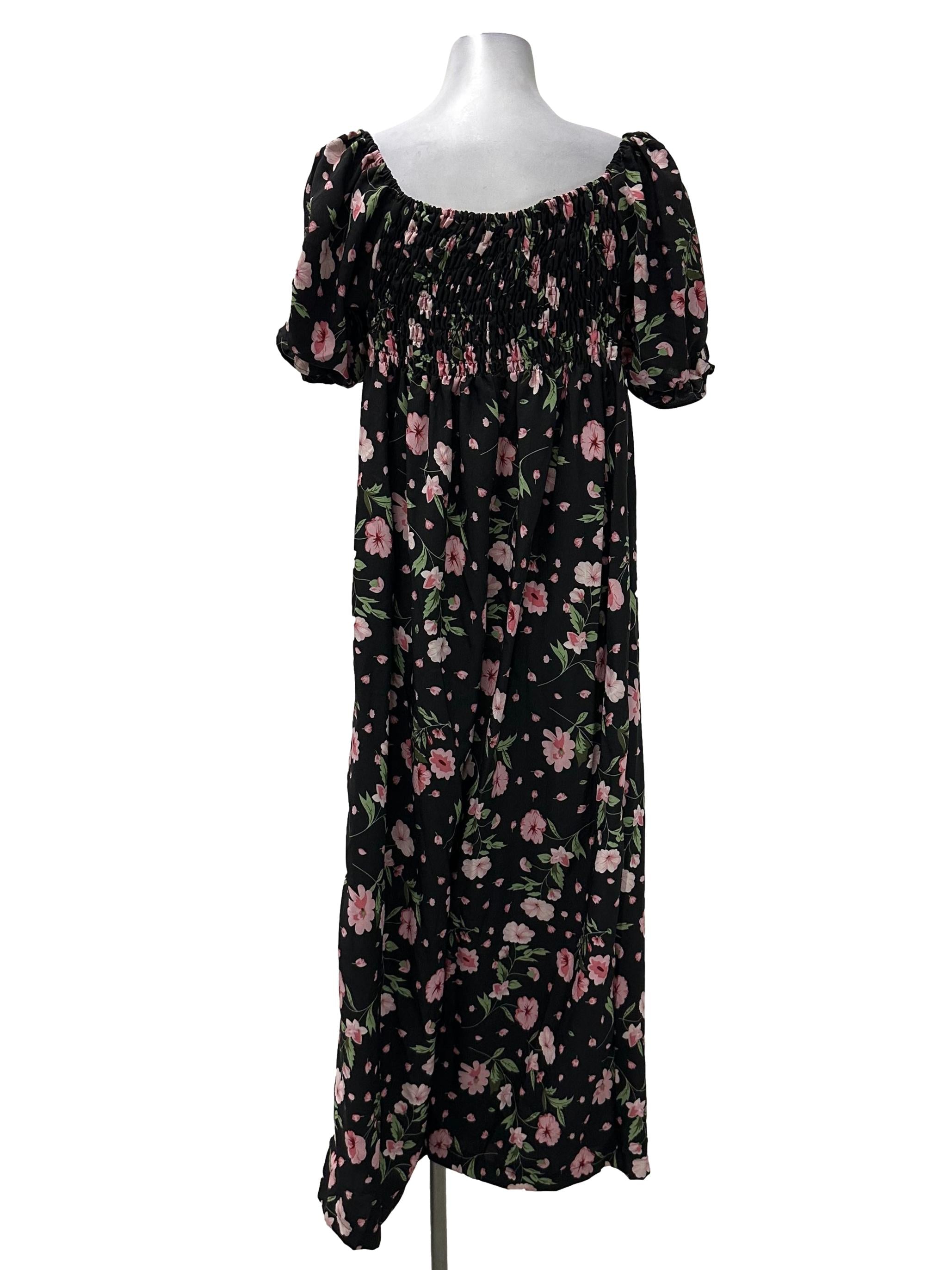 Black Floral Jumpsuit