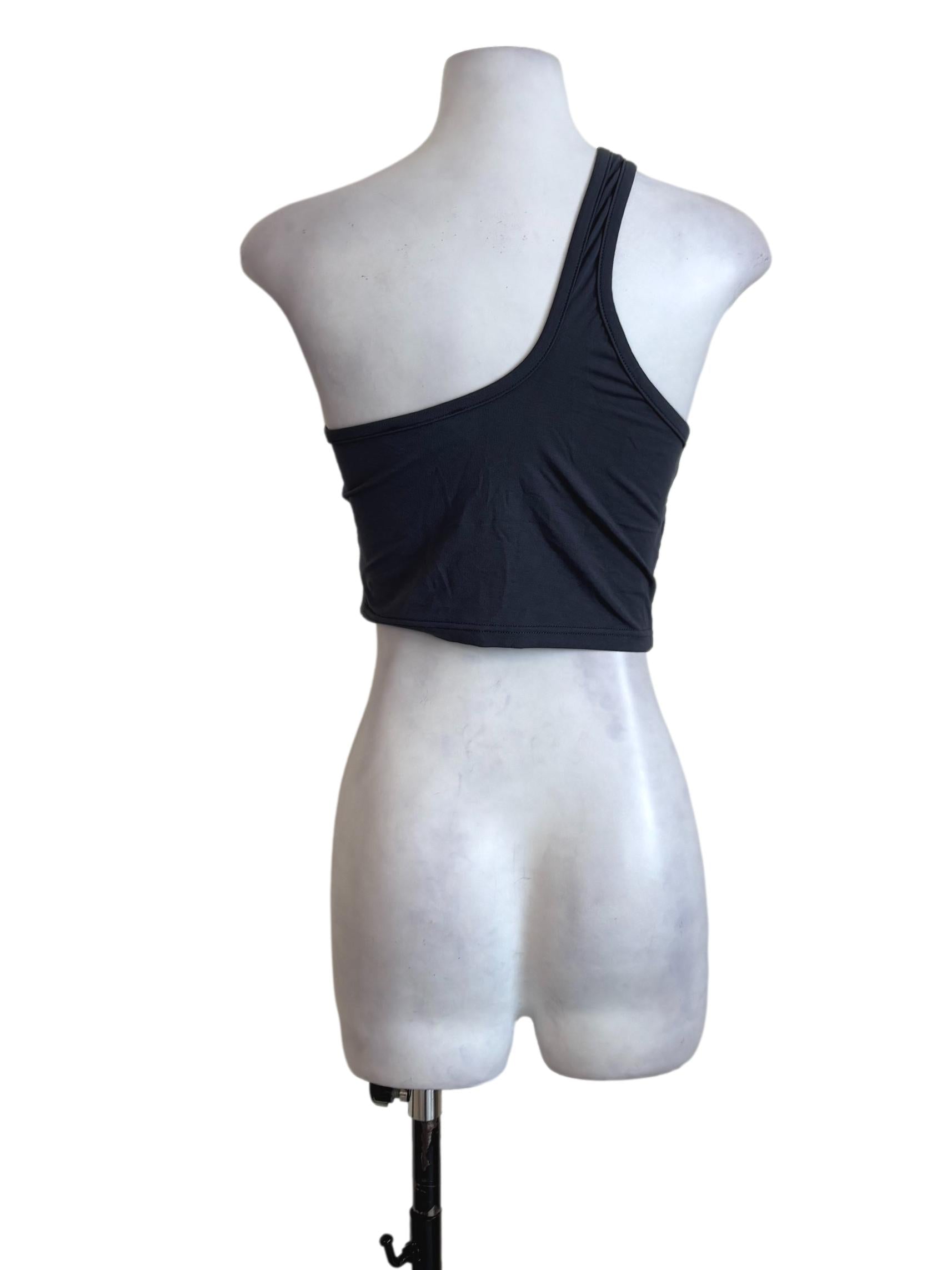 Spruce Blue Off Shoulder Crop Top YHF