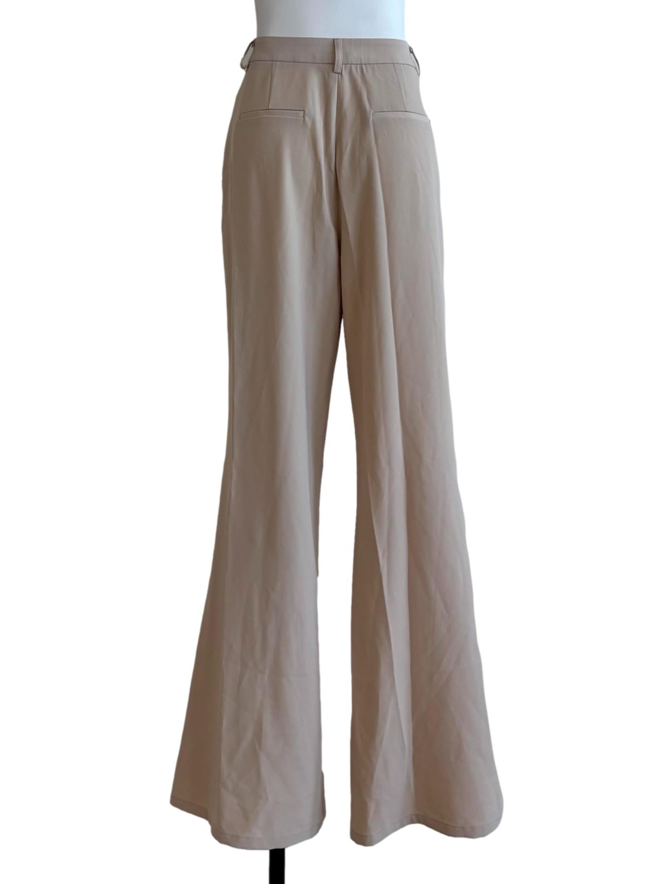 Almond Beige Bootcut Pants