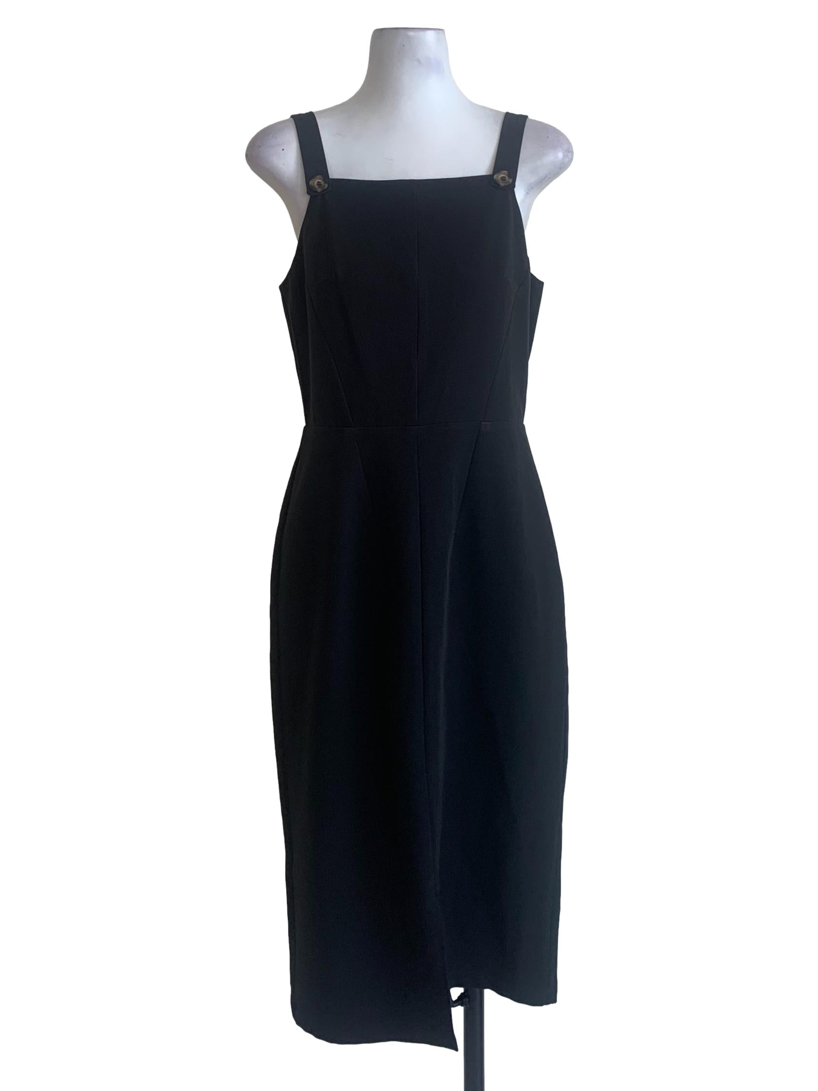 Black Square Neck Dress