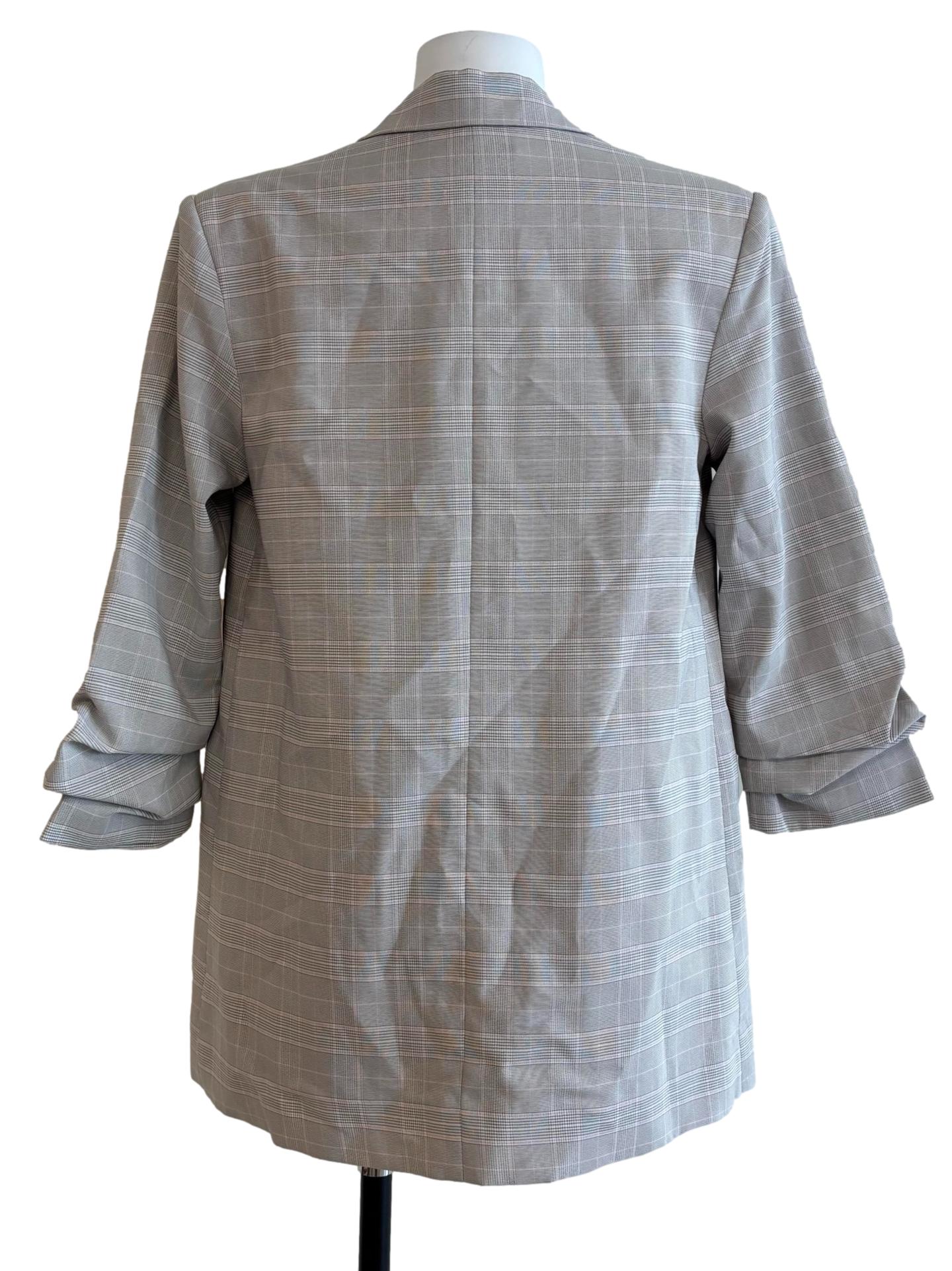 Chrome Grey Double Breasted Blazer