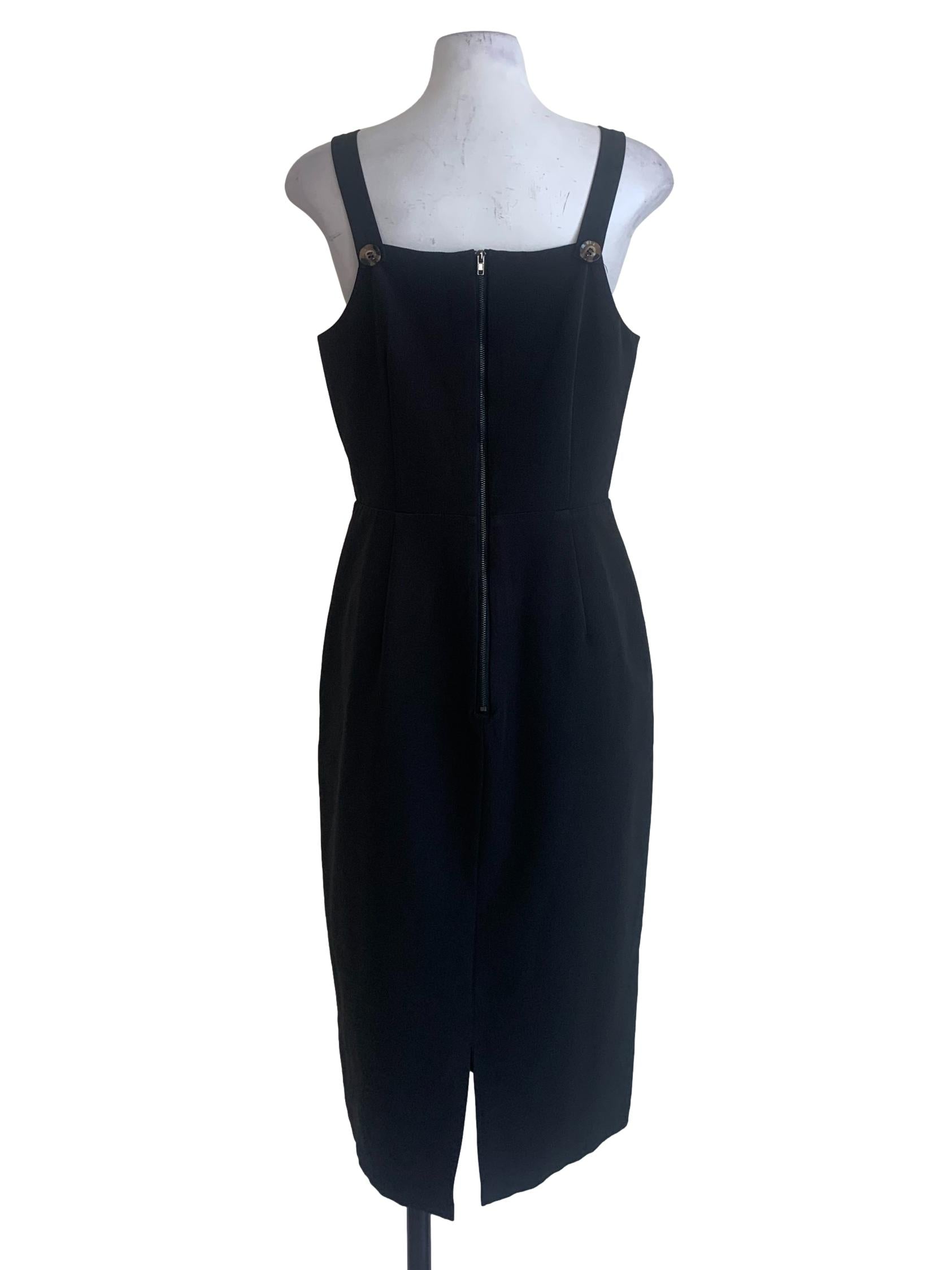 Black Square Neck Dress
