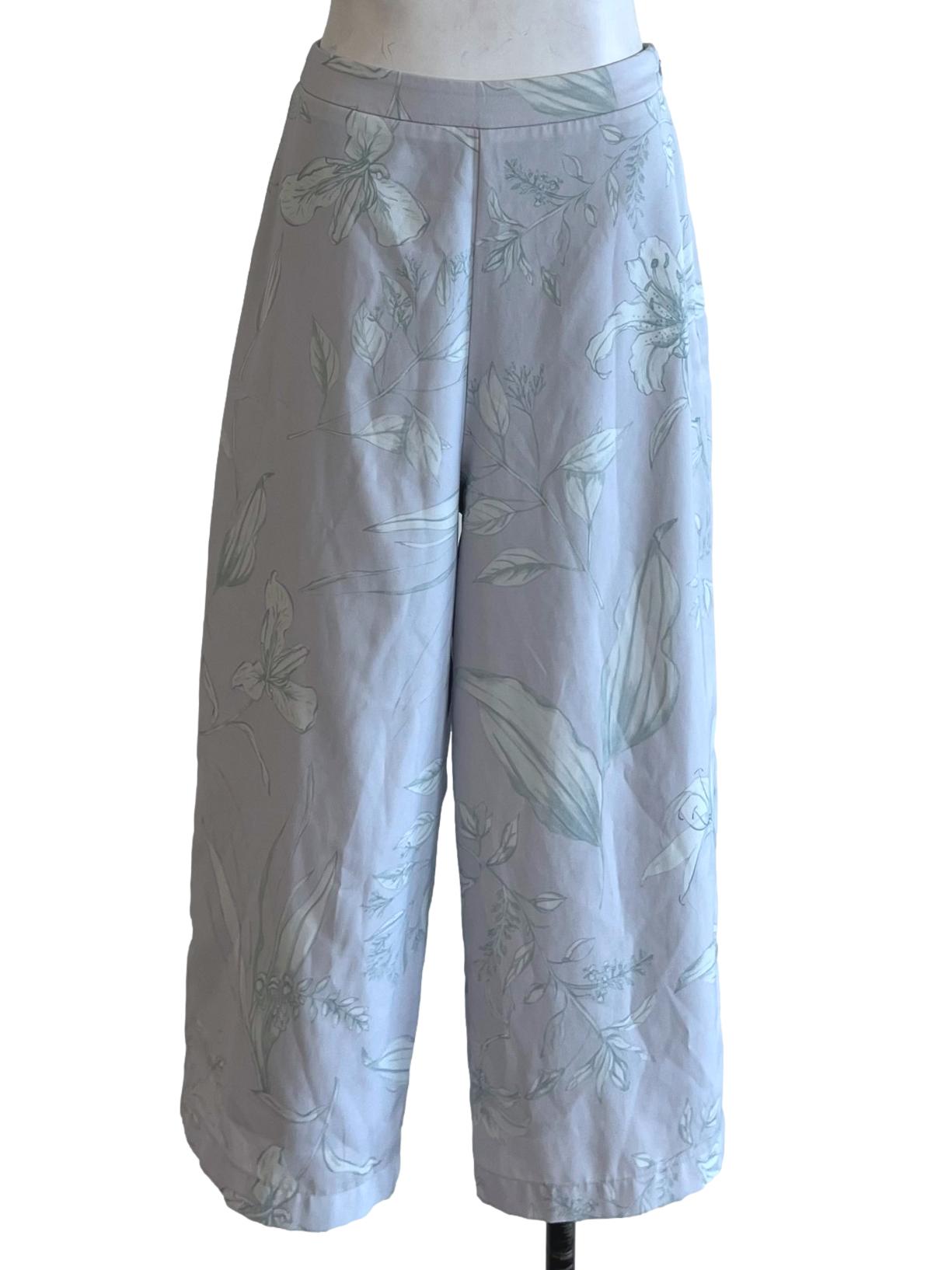 Lilac Purple Floral Formal Pants