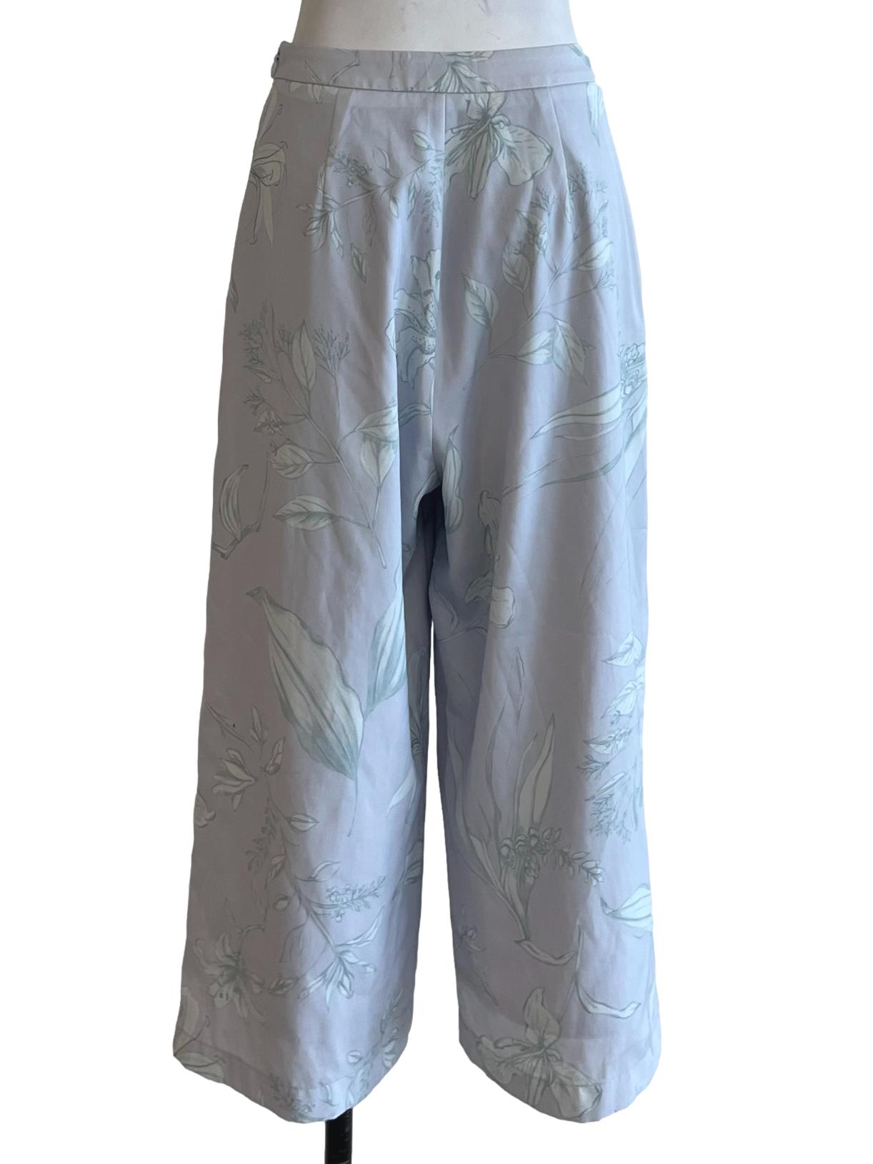 Lilac Purple Floral Formal Pants