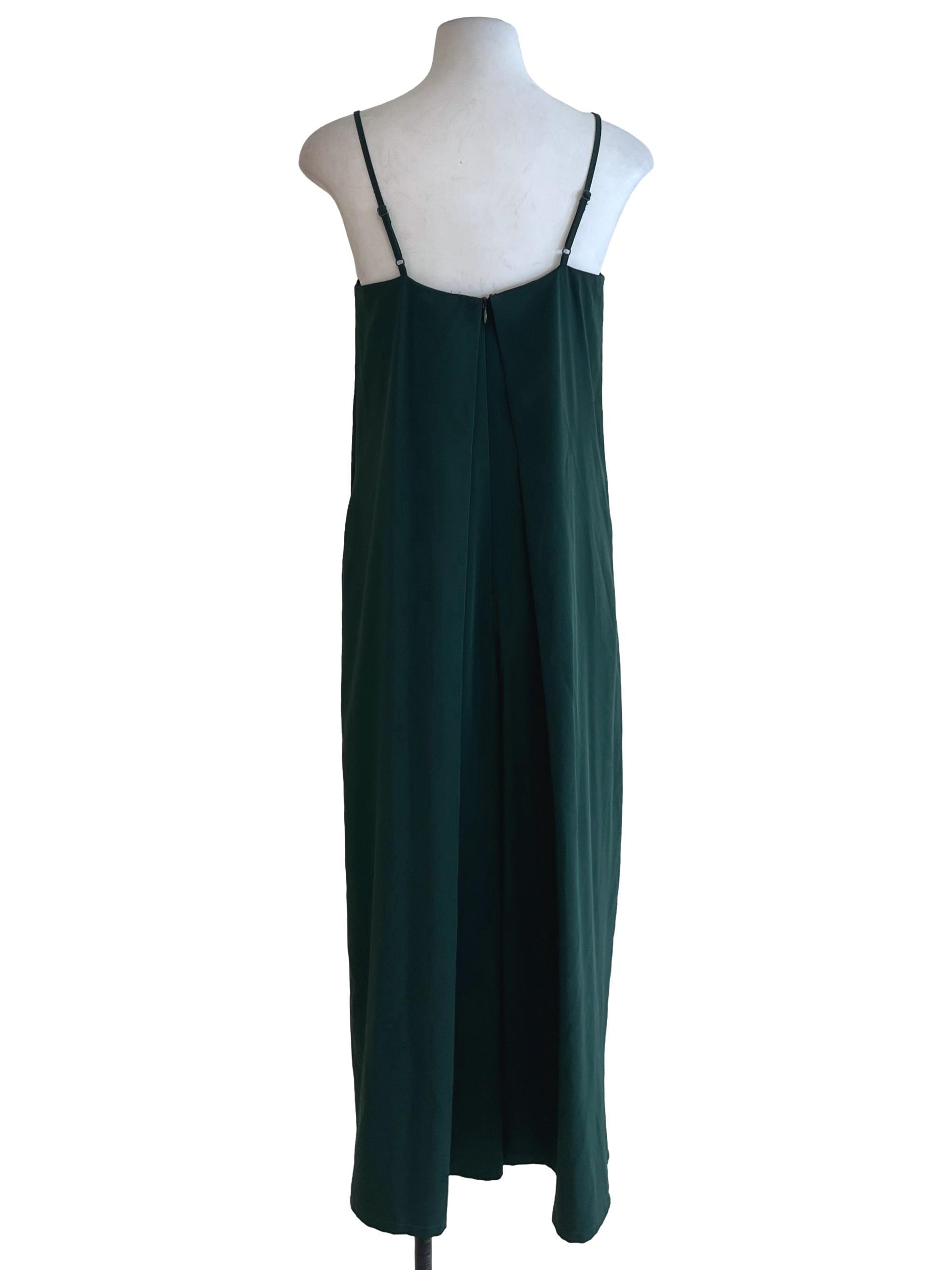 Seaweed Green Spaghetti Strap Jumpsuit