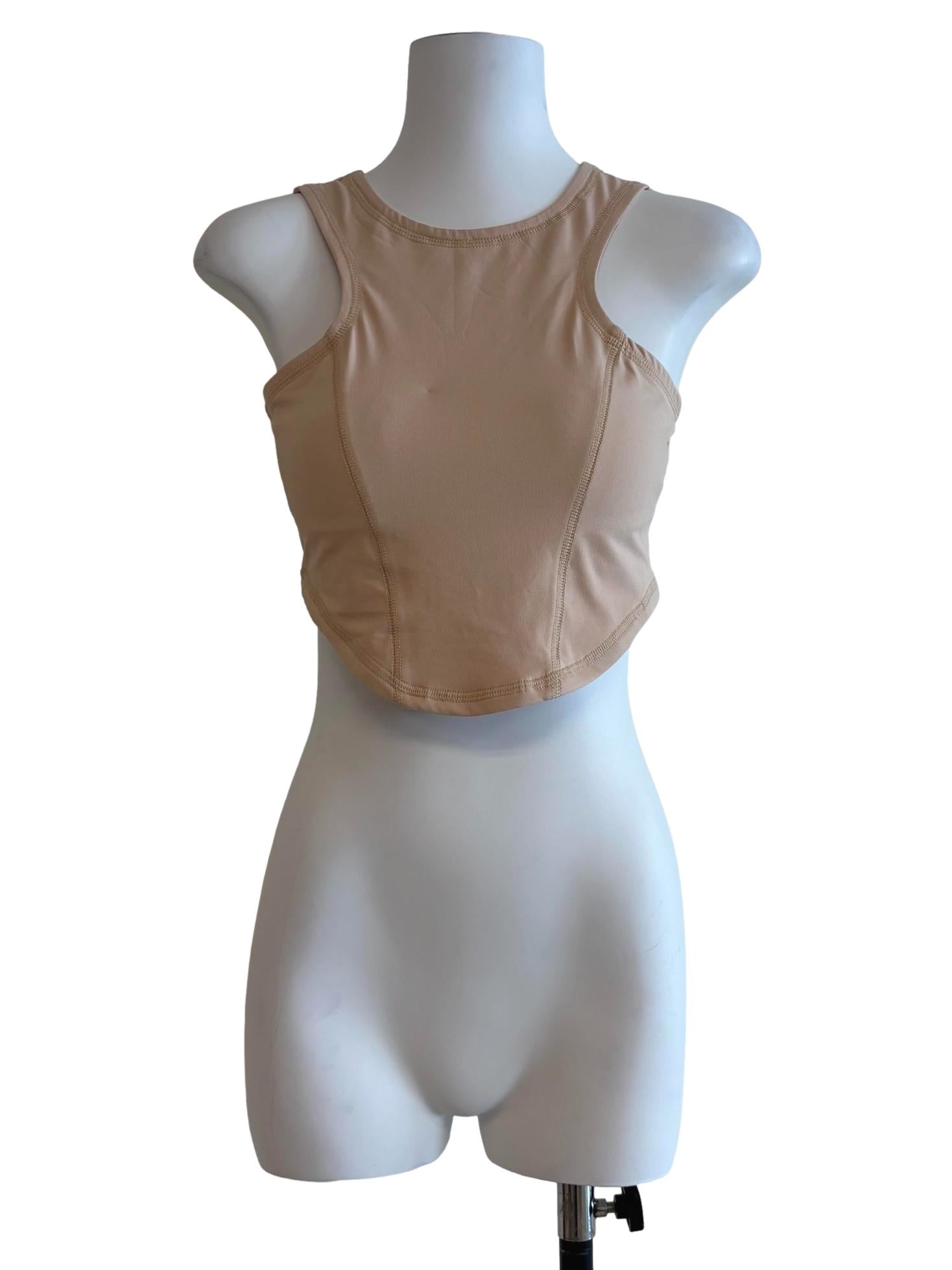 Wheat Beige Triangle Tank Top