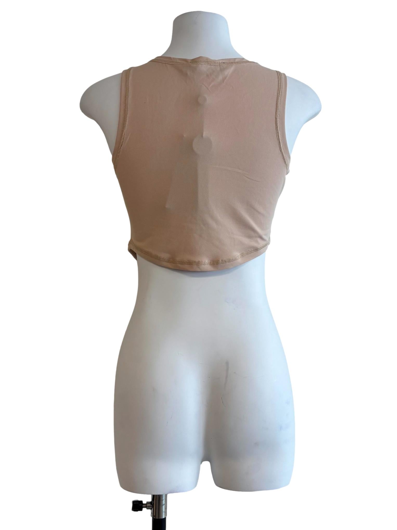 Wheat Beige Triangle Tank Top