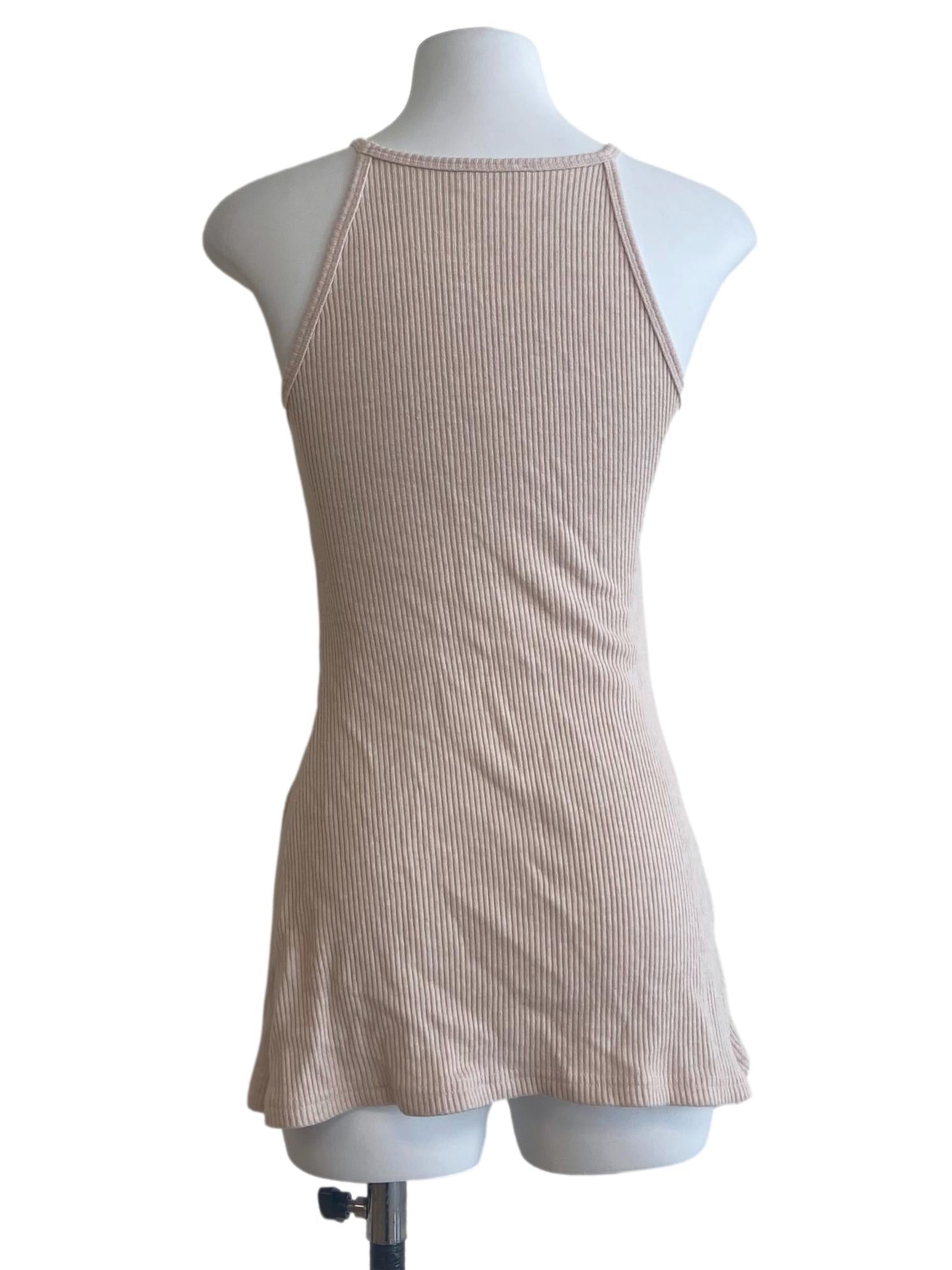 Coconut Sleeveless Side Slit Top