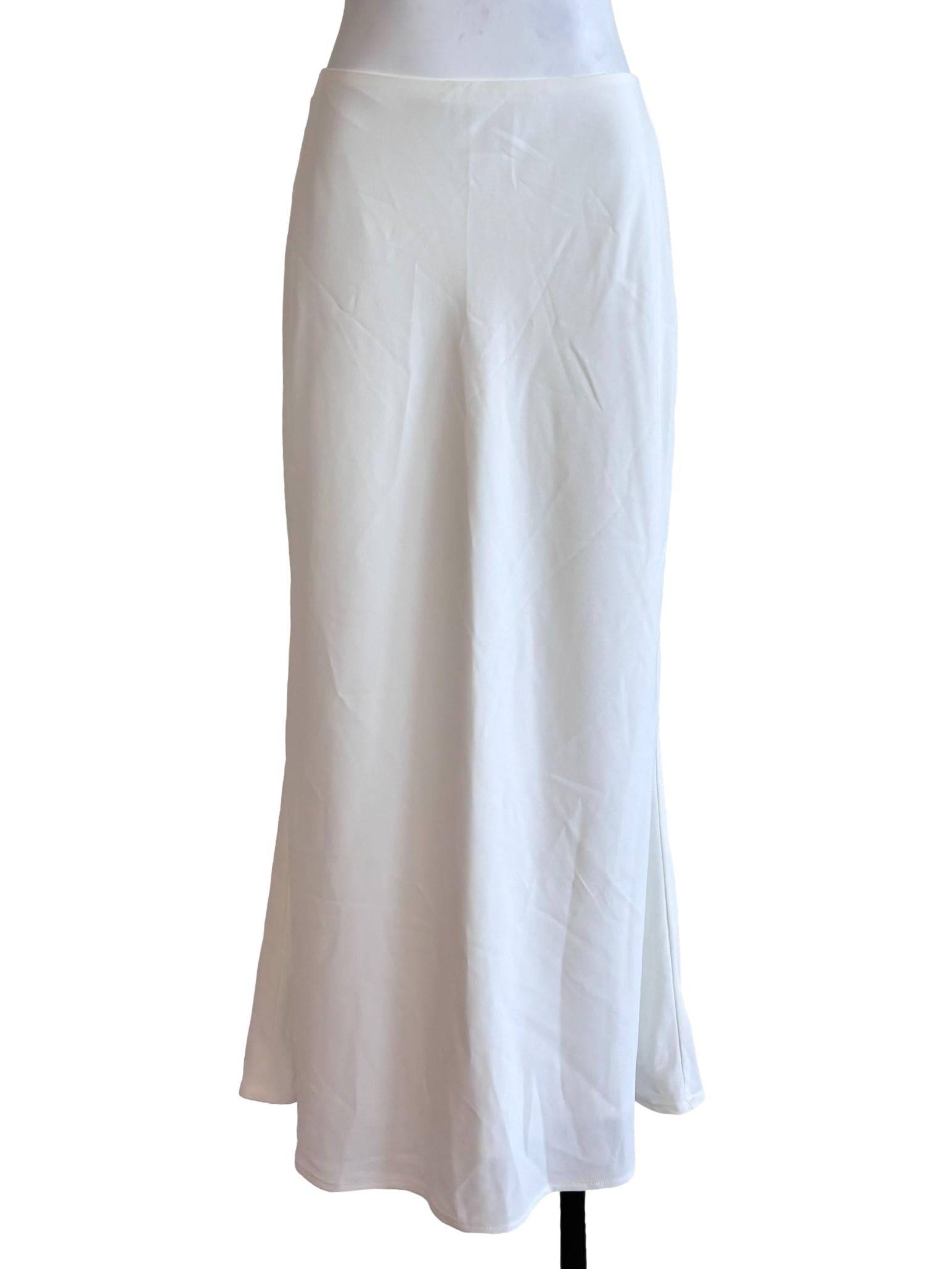 Pearl White Maxi Skirt