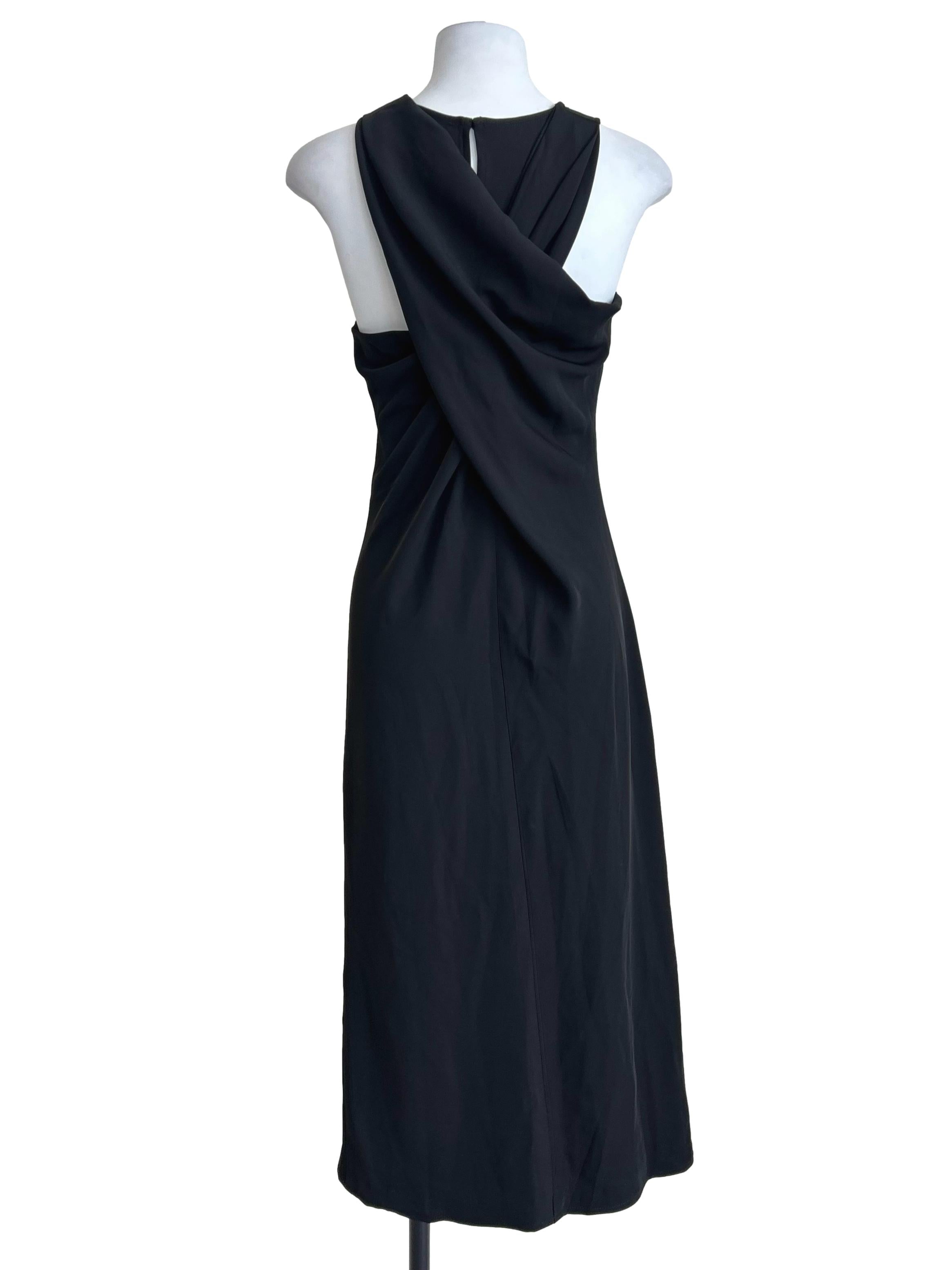Black High Neck Sleeveless Dress