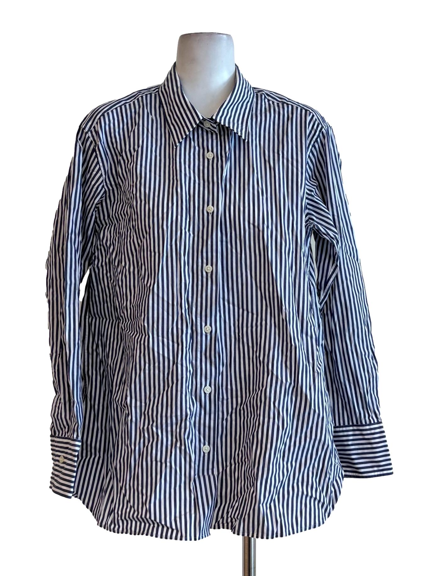 Aegean Blue Striped Buttoned Shirt