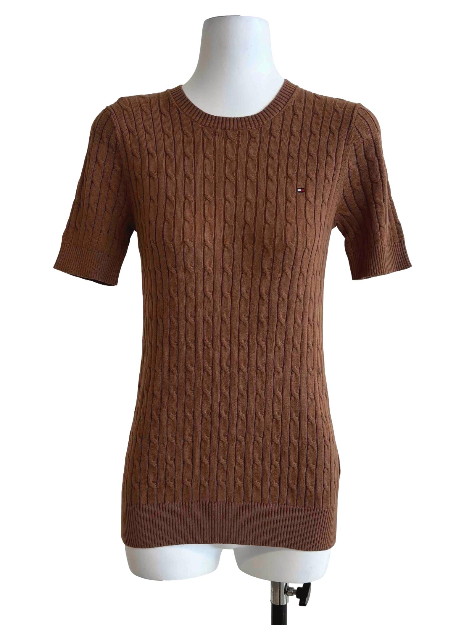 Tawny Brown Knit Top