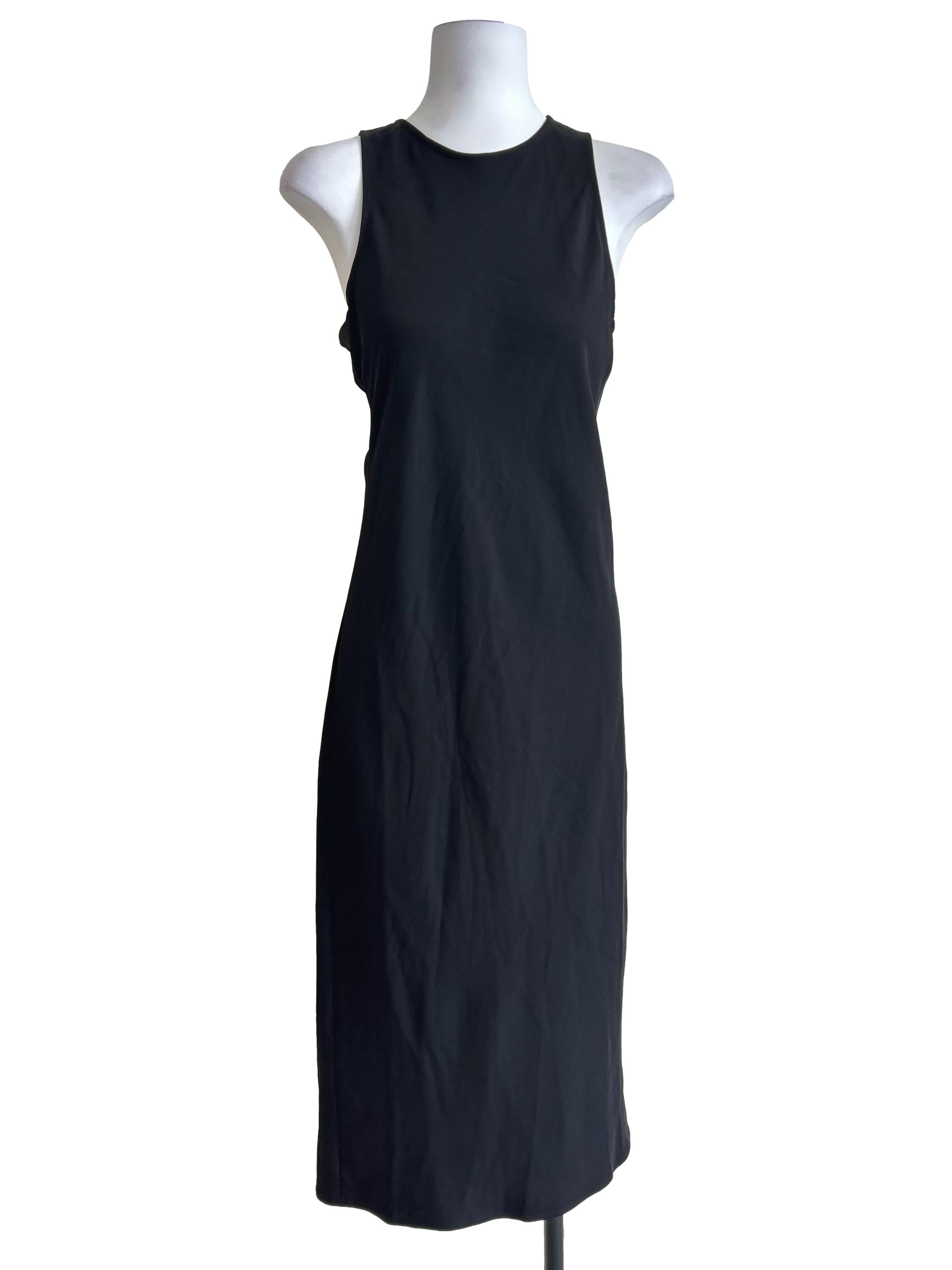 Black High Neck Sleeveless Dress